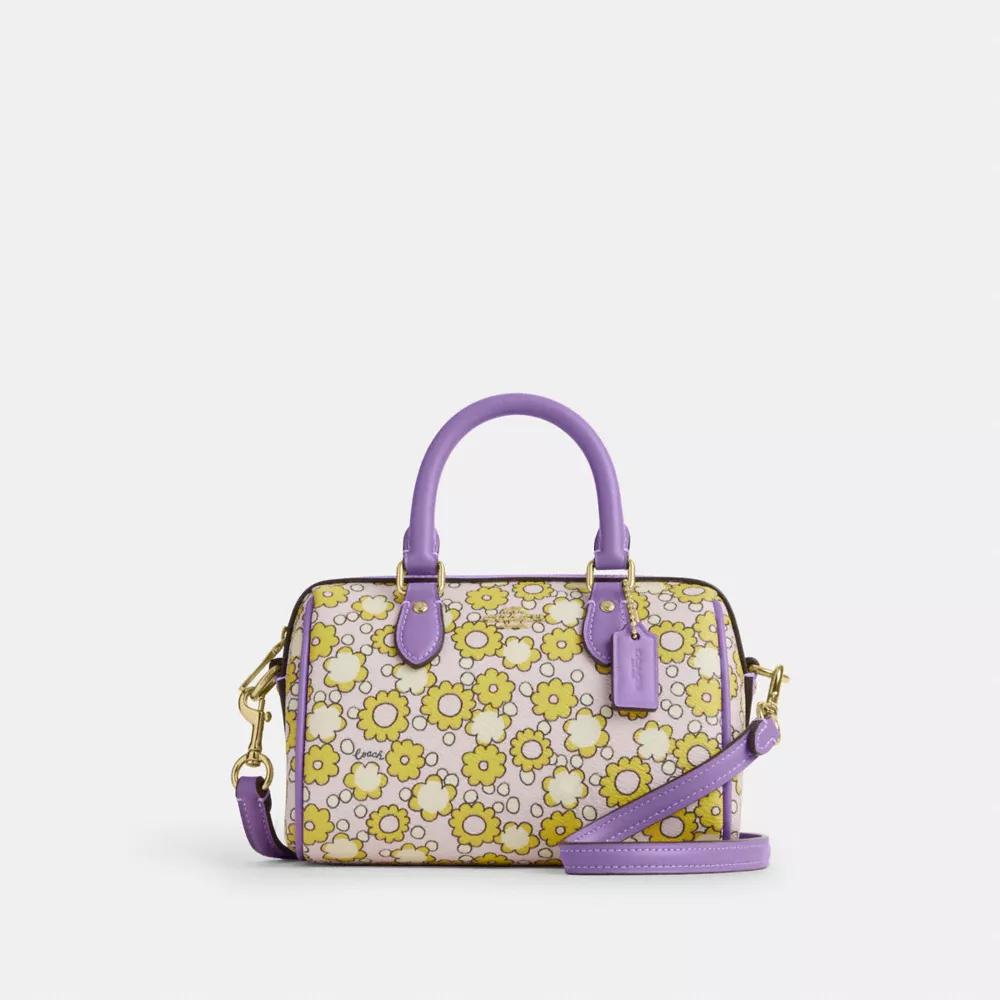 Сумка COACH Mini Rowan Crossbody Bag With Floral Print