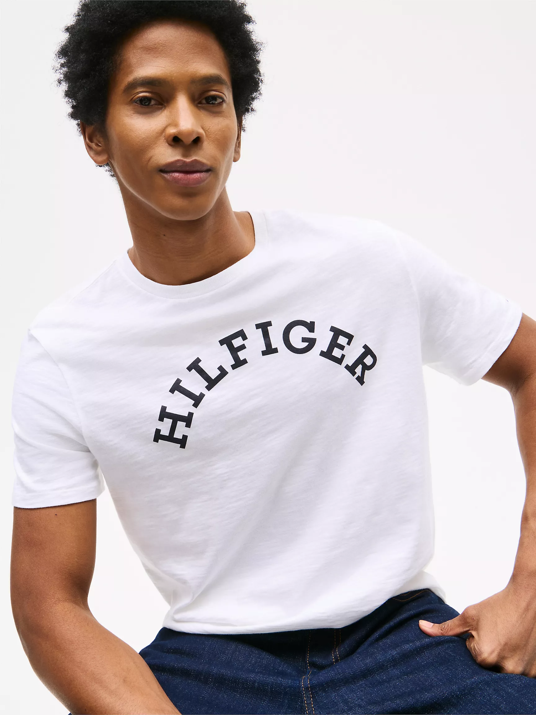 Мужская футболка Tommy Hilfiger, Футболка с логотипом Hilfiger Arch