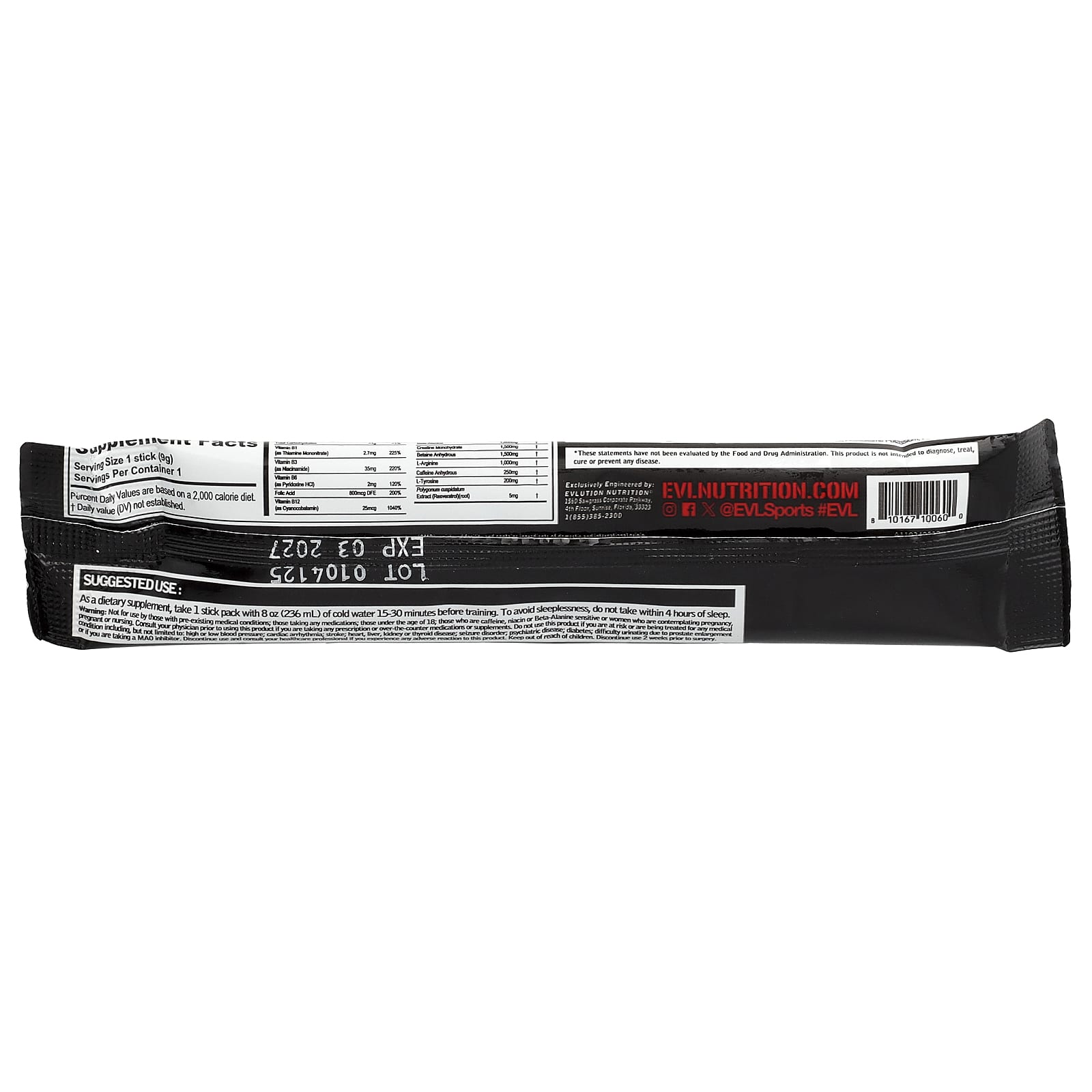 EVLution Nutrition, ENGN® Pump, вишневый лаймад, 5 пакетиков по 9 г (0,32 унции)
