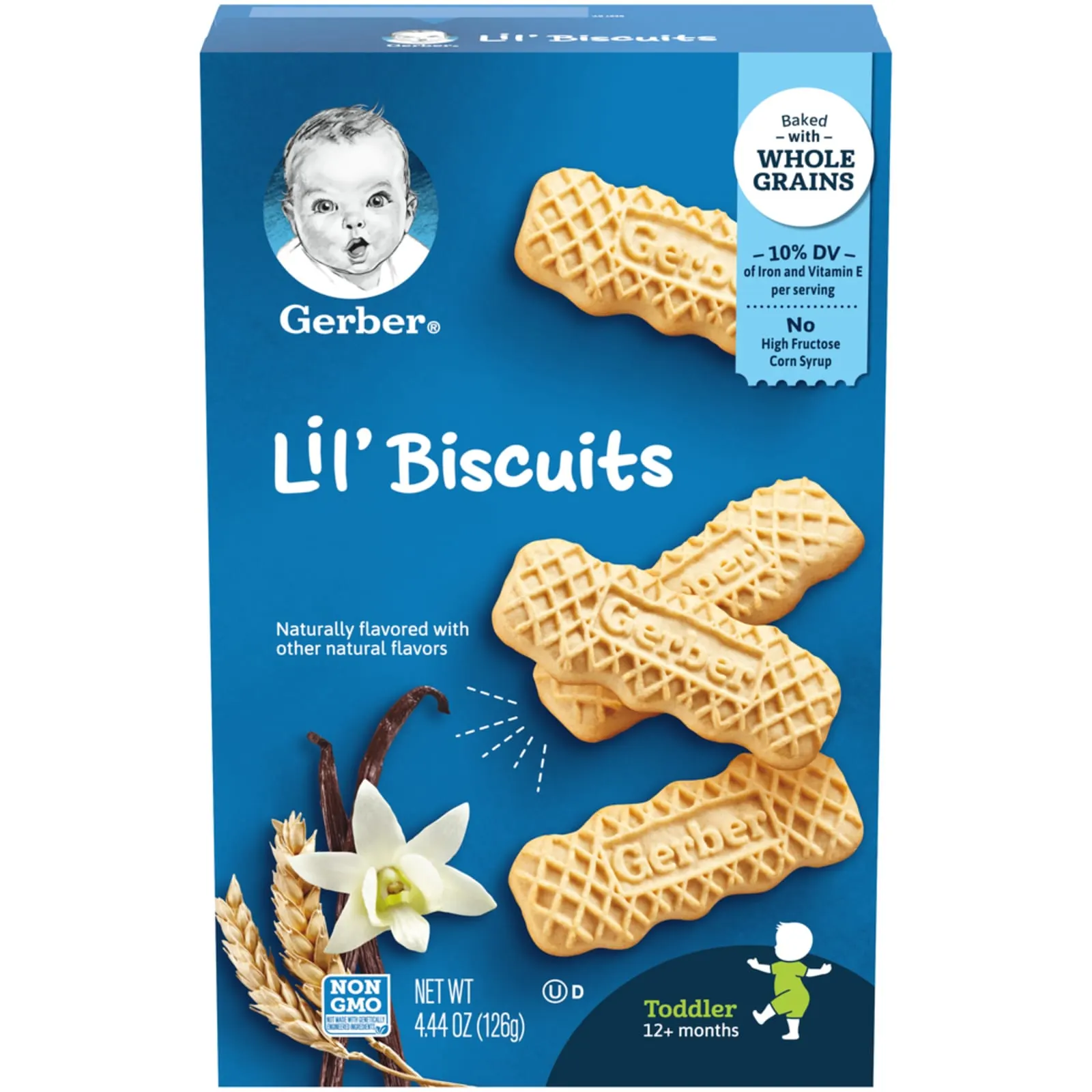 Gerber, Lil 'Biscuits, для детей от 12 месяцев, 126 г (4,44 унции)