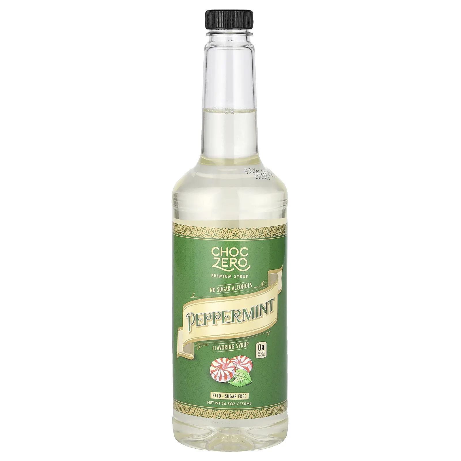 ChocZero, ароматизатор, сироп из перечной мяты, 750 мл (26,5 унции)