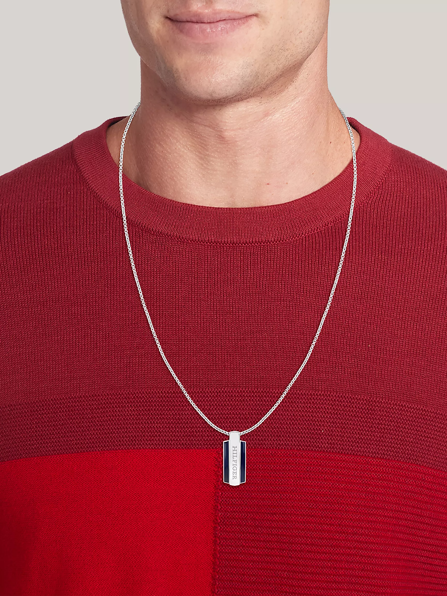 Мужское колье Tommy Hilfiger, Ожерелье из нержавеющей стали Monotype