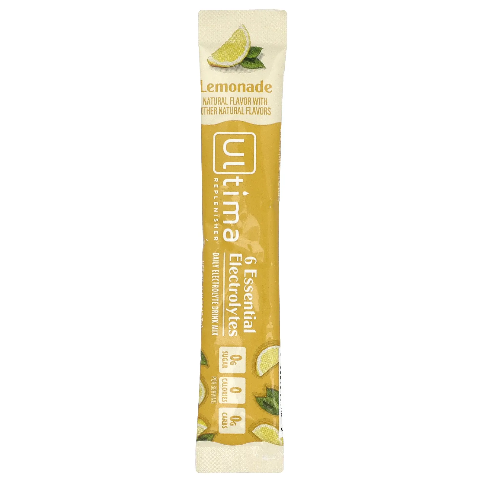 Ultima Replenisher, 6 Essential Electrolytes, ежедневная смесь для приготовления электролитов, лимонад, 10 пакетиков по 3,7 г (0,13 унции)