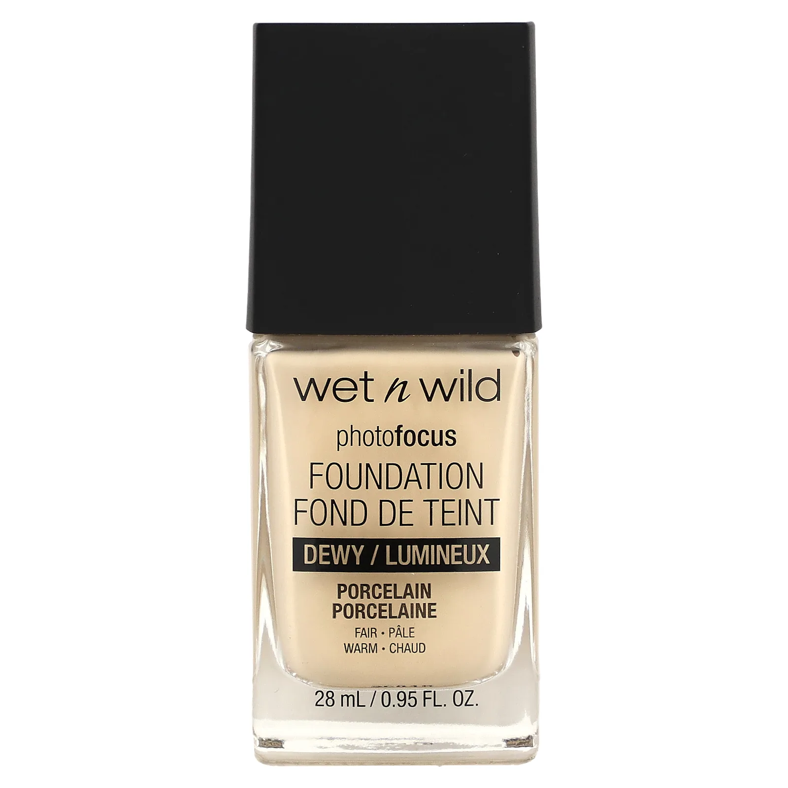 wet n wild, PhotoFocus Foundation, Dewy, фарфор, 28 мл (0,95 жидк. Унции)