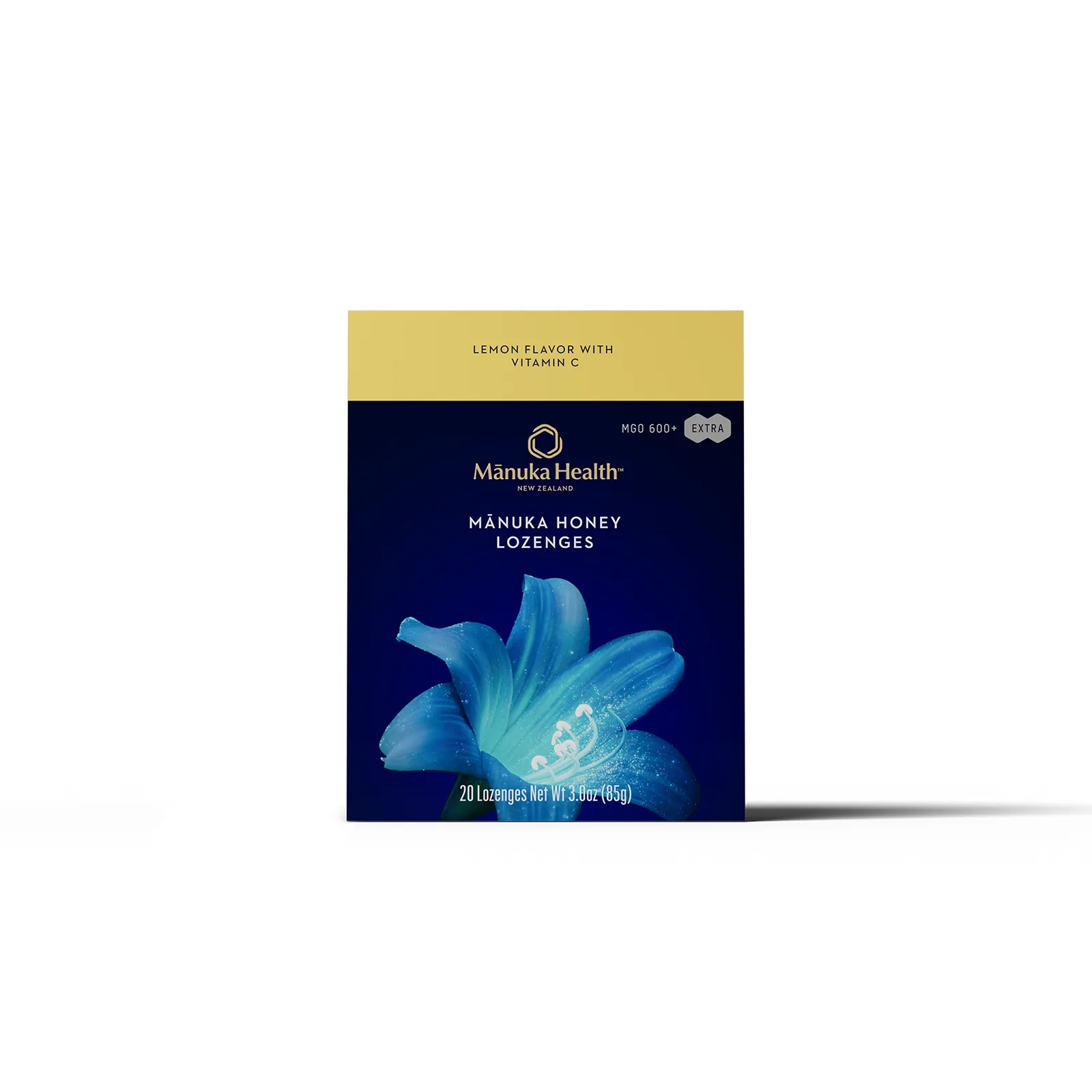 Manuka Health, леденцы с медом манука, со вкусом лимона, MGO 600+, 20 леденцов