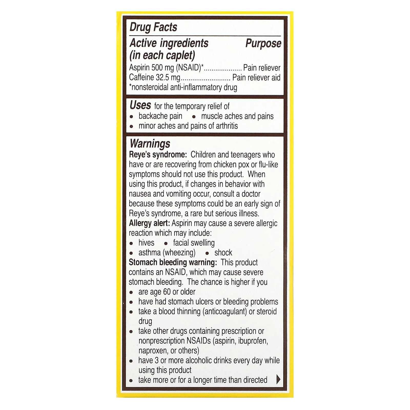 Bayer, Для спины и тела, 500 мг, 50 капсул в оболочке