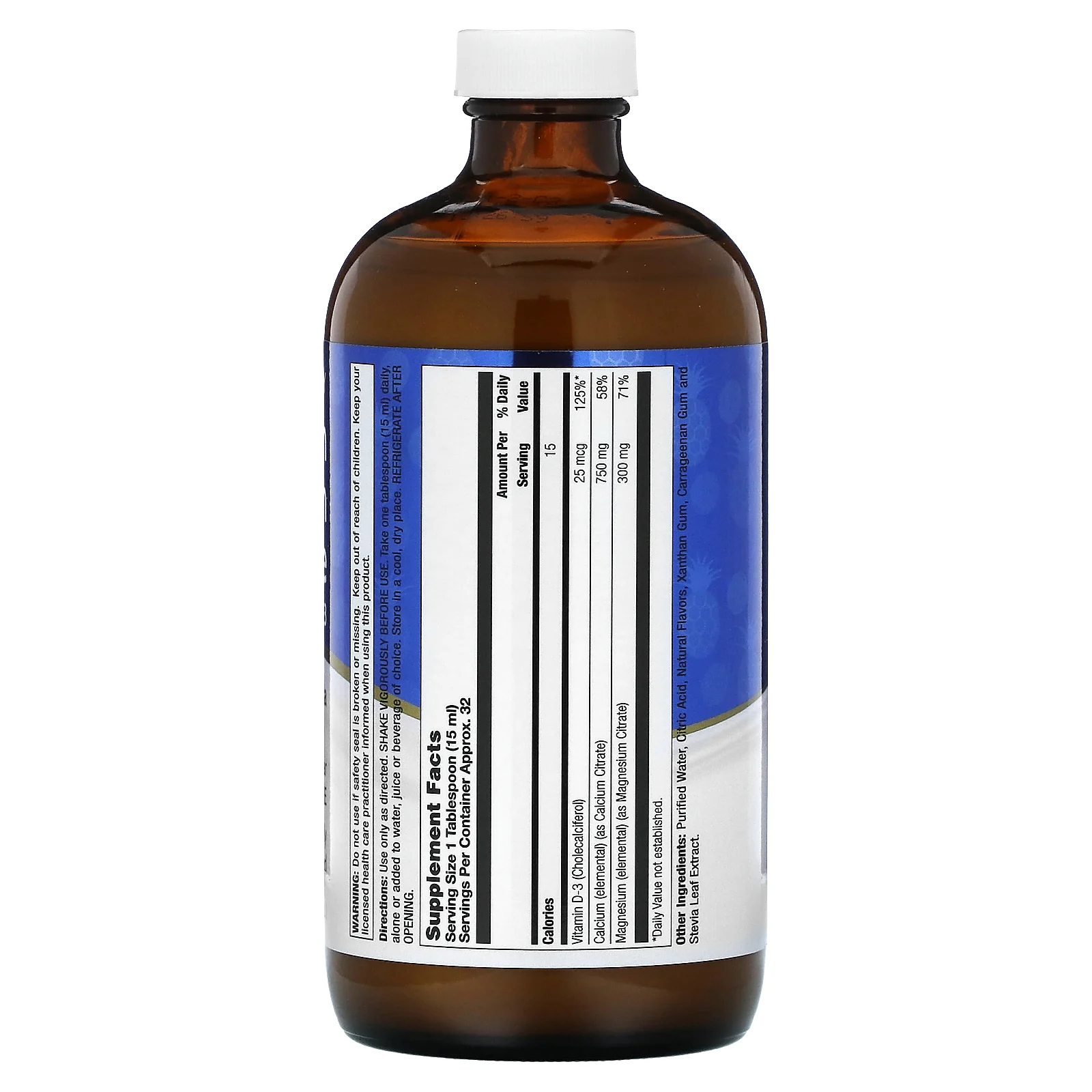 LifeTime Vitamins, Цитрат кальция и магния, плюс витамин D3, пина колада, 473 мл (16 жидк. Унций)