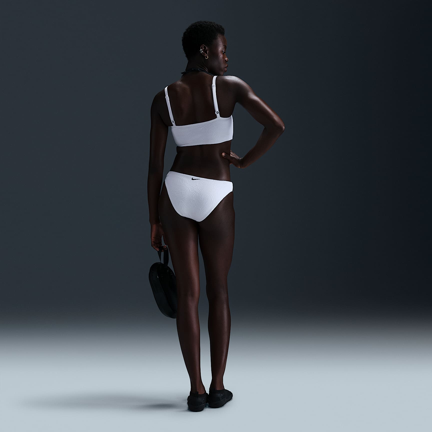 Nike Swim Water Texture Women's V-Neck Midkini
