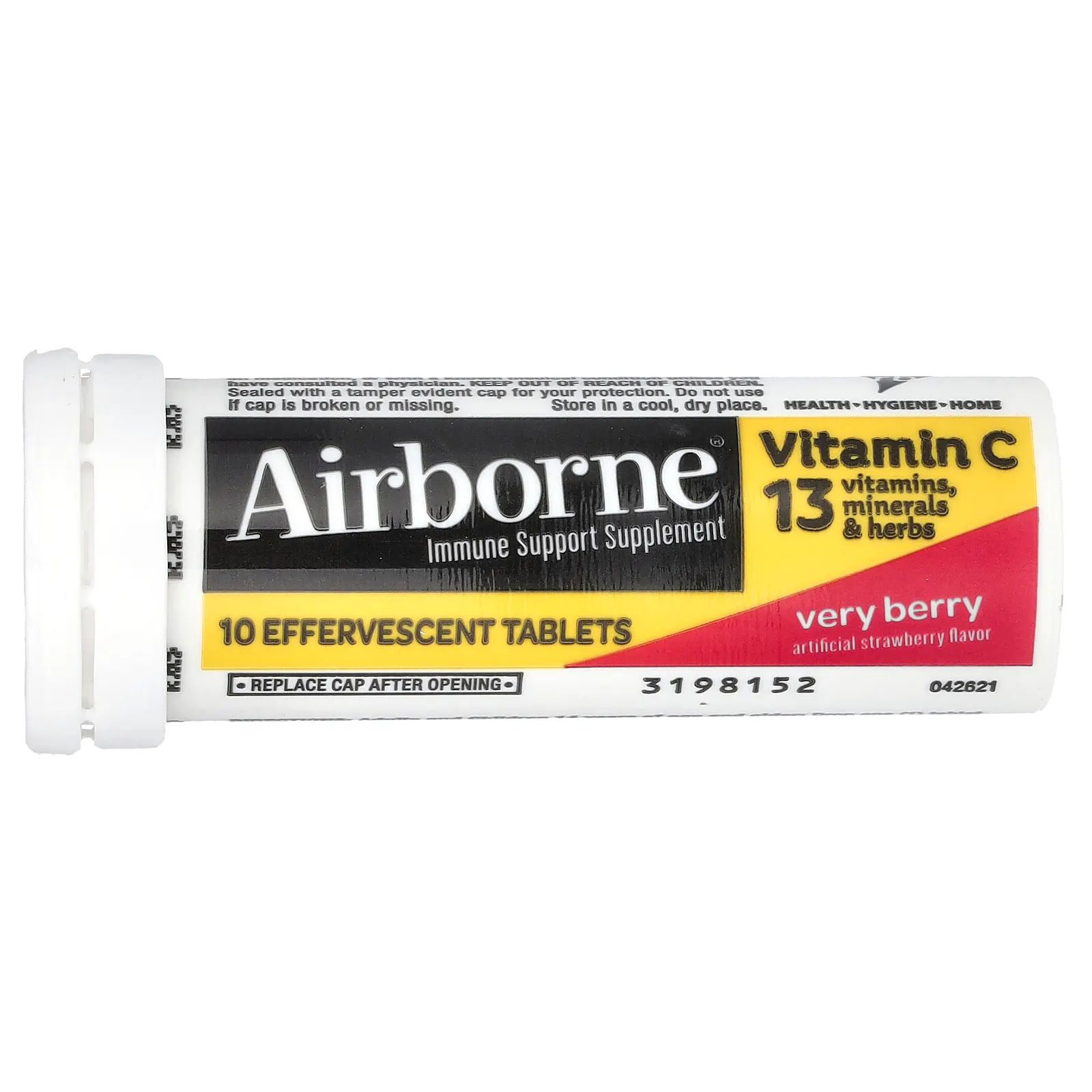 AirBorne, добавка для поддержки иммунной системы, с ягодным вкусом, 10 шипучих таблеток