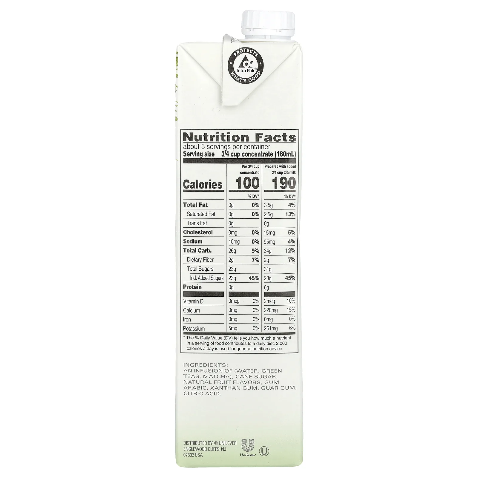 Tazo Teas, Green Tea Matcha Latte, концентрат зеленого чая, 946 мл (32 жидк. Унции)