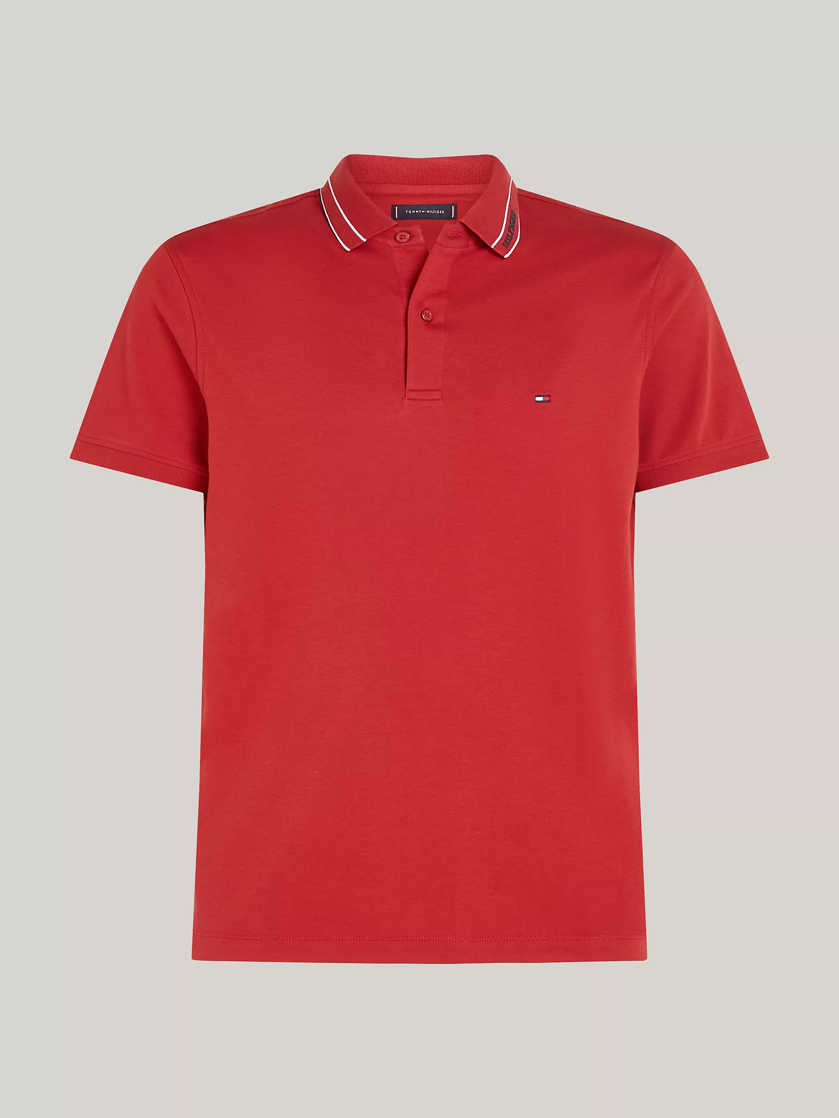 Мужское поло Tommy Hilfiger, Поло стандартного кроя из ткани Interlock с логотипом Monotype