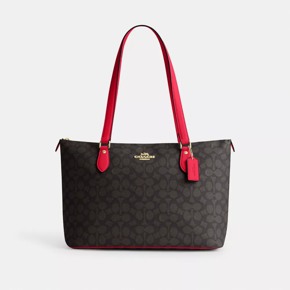 Сумка COACH Gallery Tote Bag In Signature Canvas