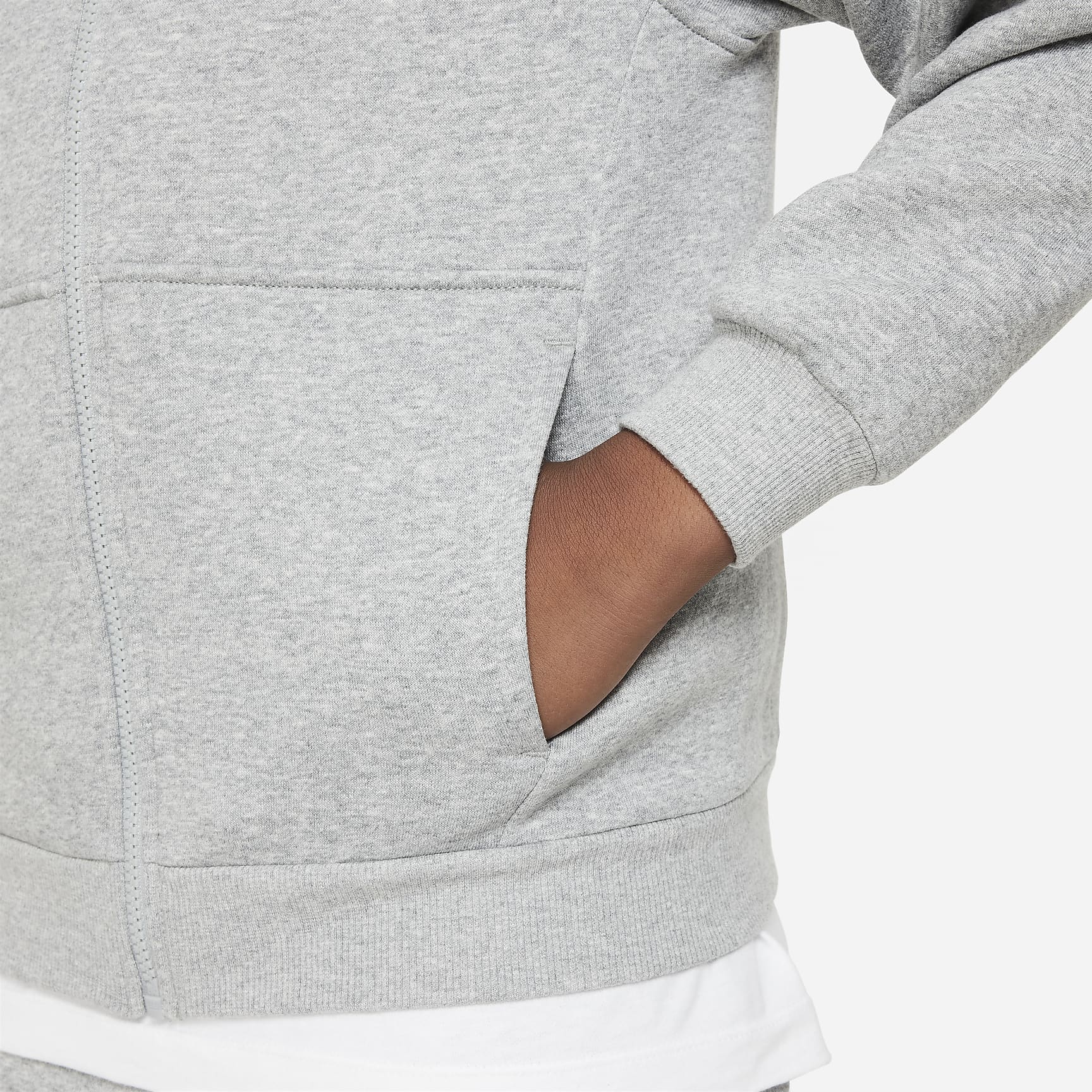 Nike Sportswear Club Fleece Big Kids' Full-Zip Hoodie (Extended Size)