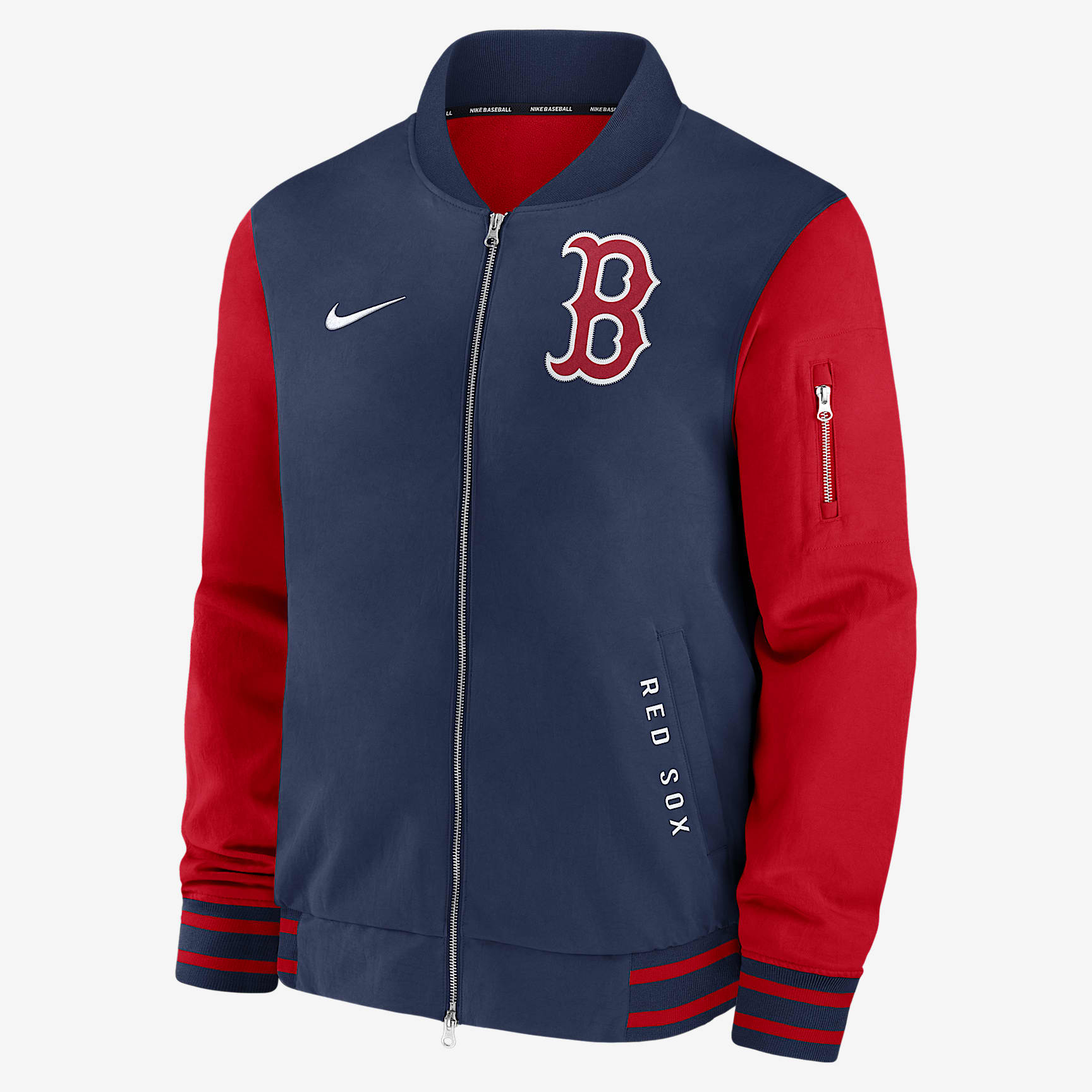 Boston Red Sox Authentic Collection Dugout Men's Nike MLB Full-Zip Bomber Jacket