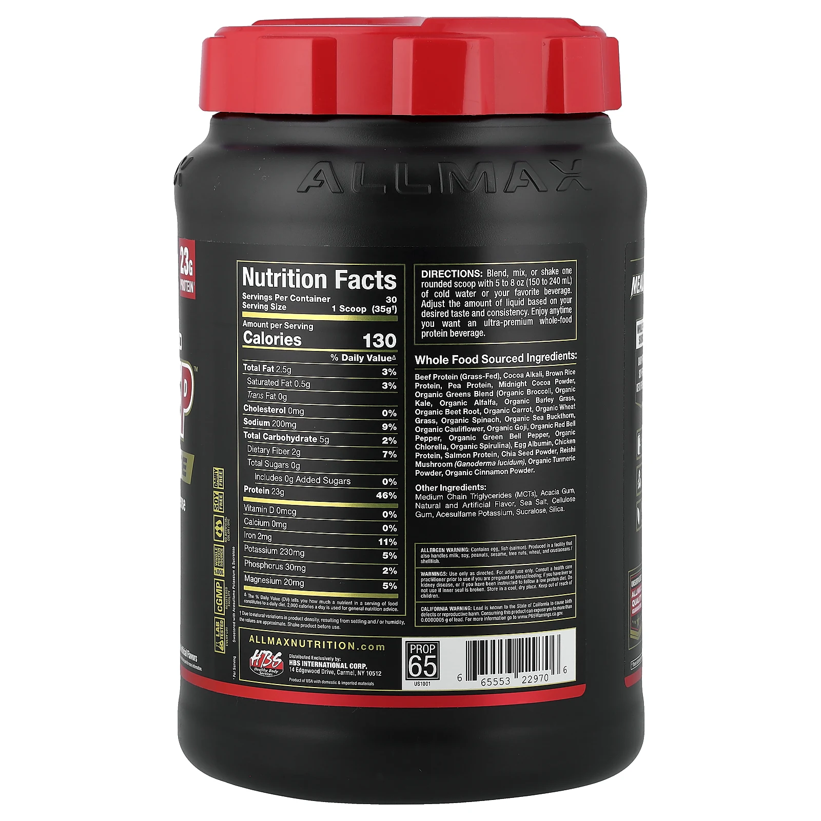 ALLMAX, Meal Prep™ Lite, помадка с двойным шоколадом, 1054 г (2,32 фунта)