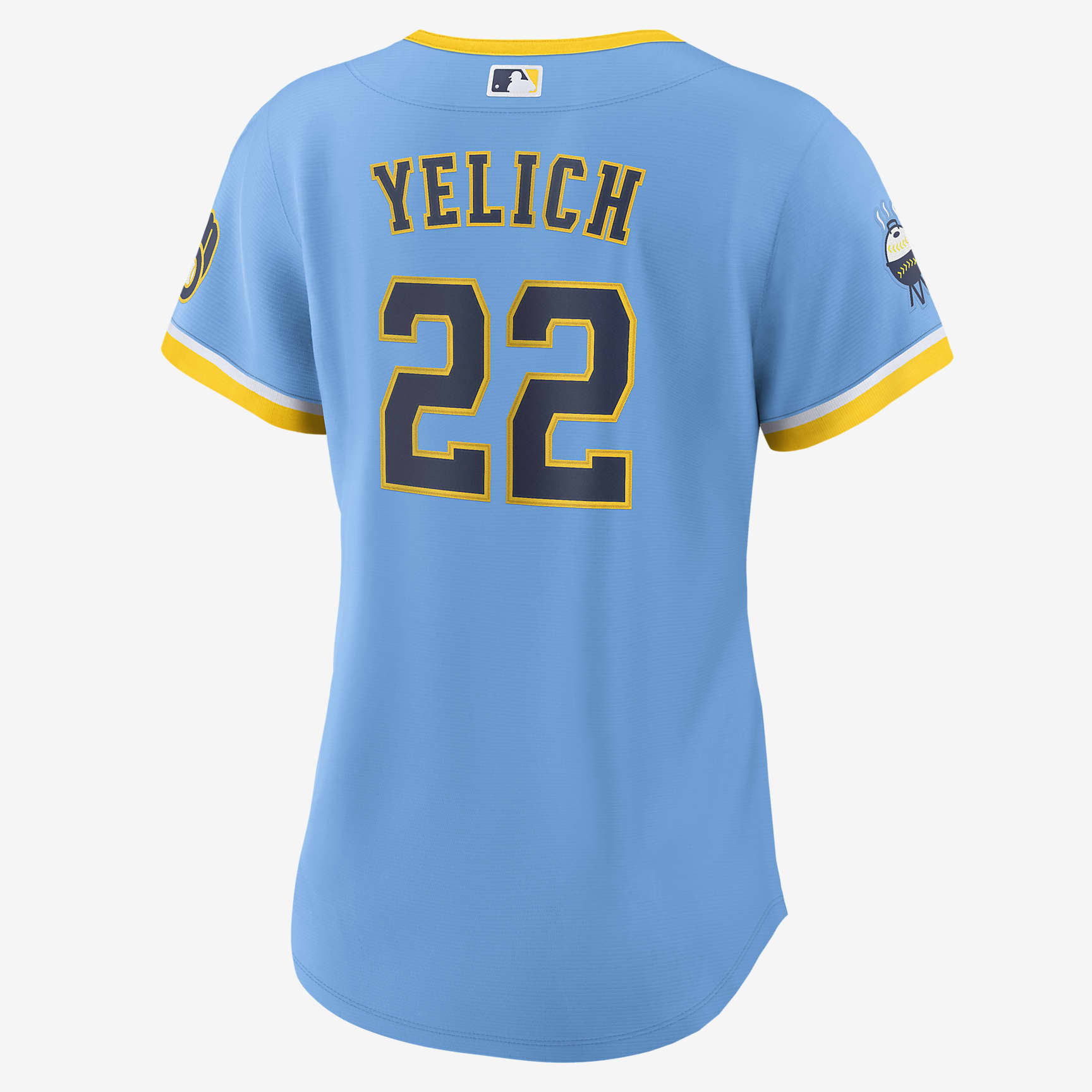 MLB Milwaukee Brewers City Connect (Christian Yelich) Women's Replica Baseball Jersey