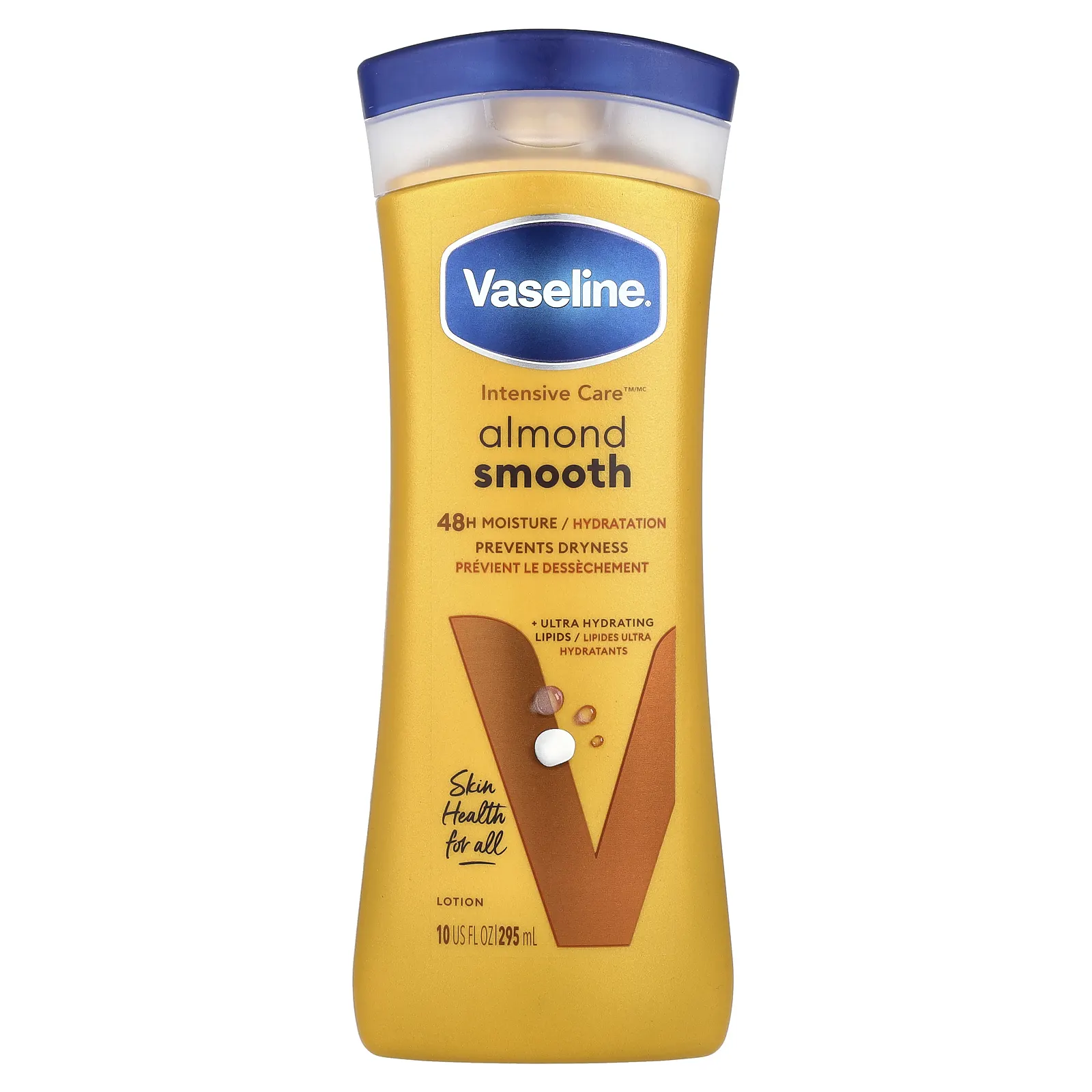 Vaseline, Intensive Care, гладкий лосьон для тела с миндалем, 295 мл (10 жидк. Унций)