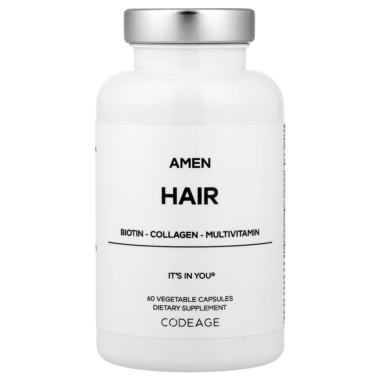 Codeage, Amen Hair, 60 растительных капсул