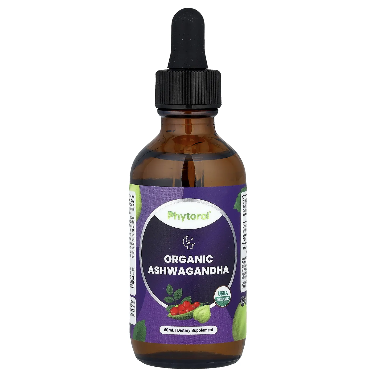 Phytoral, Органическая ашваганда, 60 мл