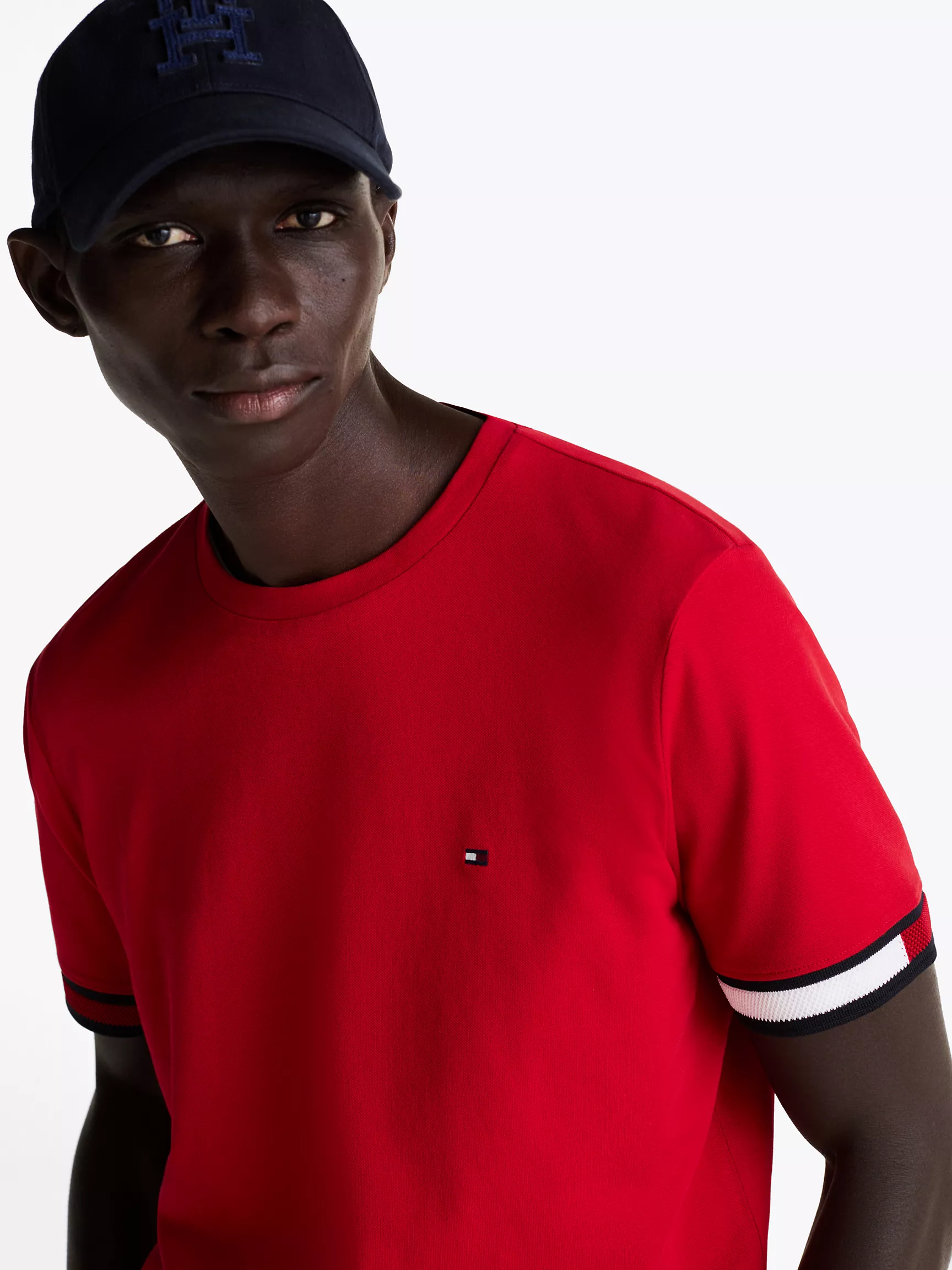 Мужская футболка Tommy Hilfiger, Футболка Tommy с контрастными краями