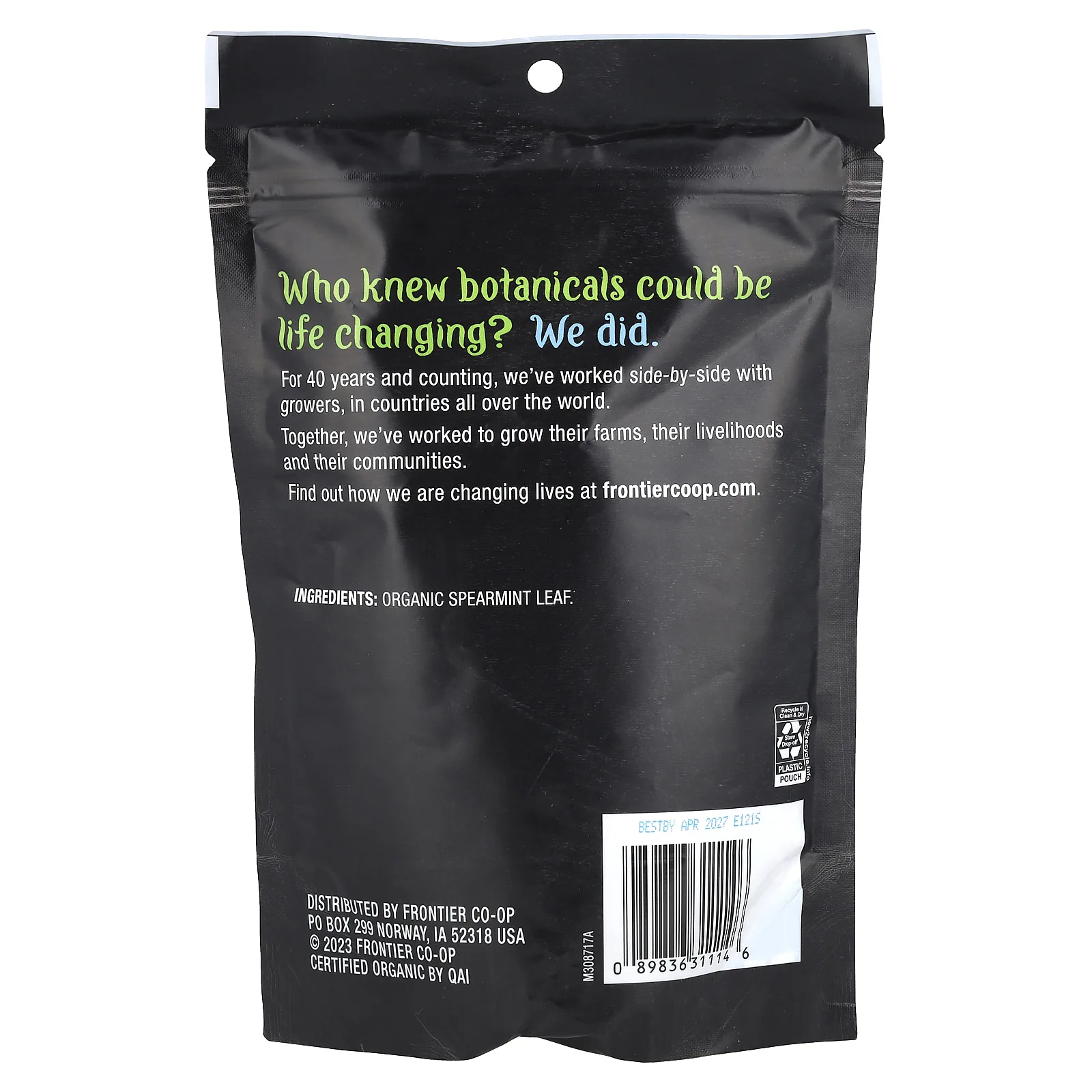 Frontier Co-op, Листья органической мяты, 42 г (1,48 унции)