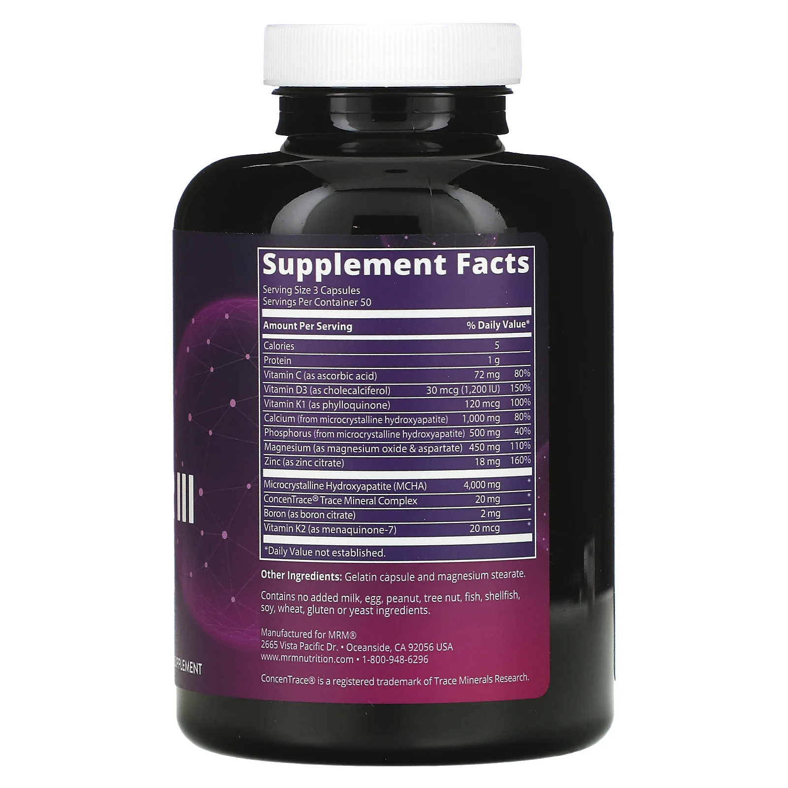 MRM Nutrition, Nutrition, Bone Maximizer III с МКГА, 150 капсул