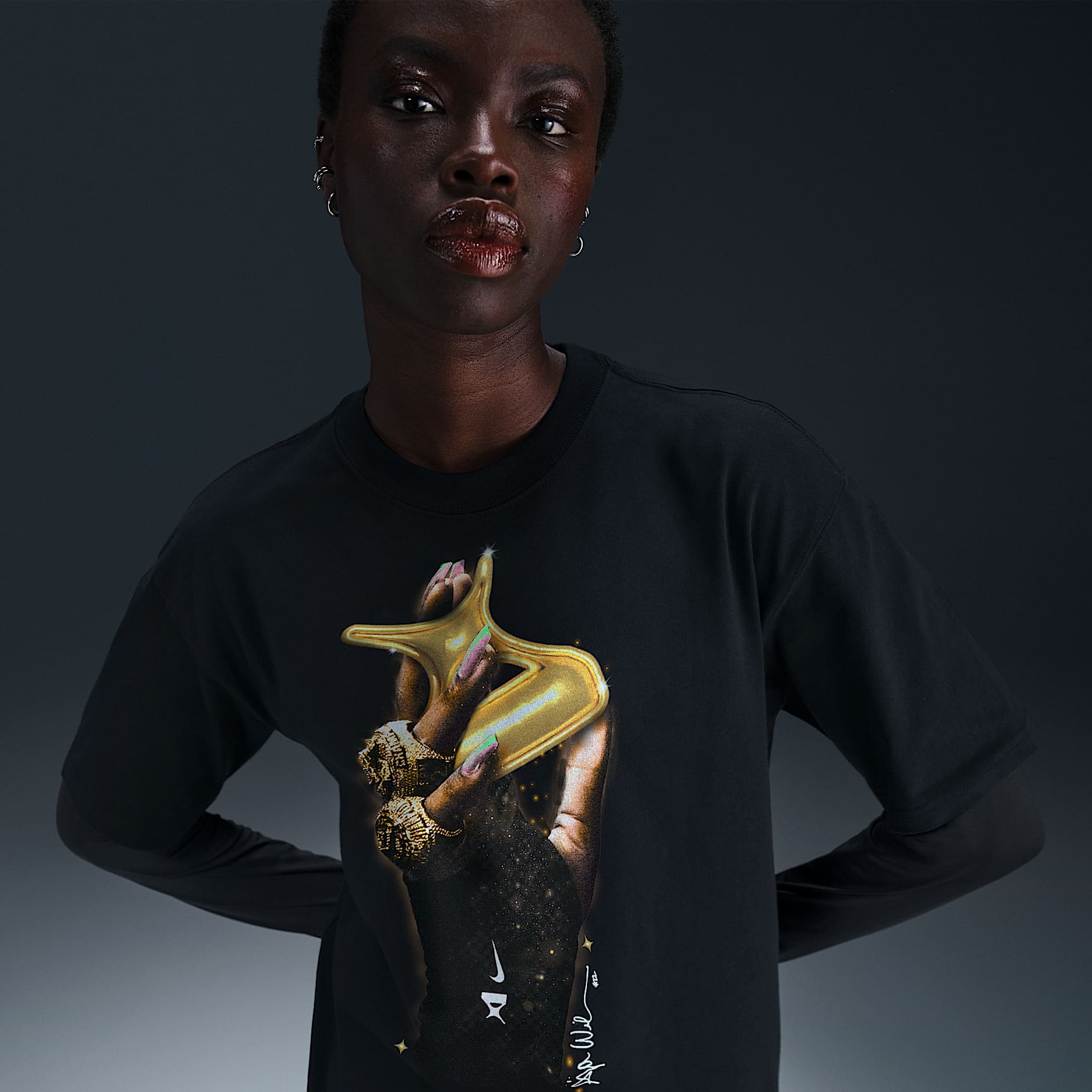 A'ja Wilson Rings "So Win" Adult Nike Basketball T-Shirt