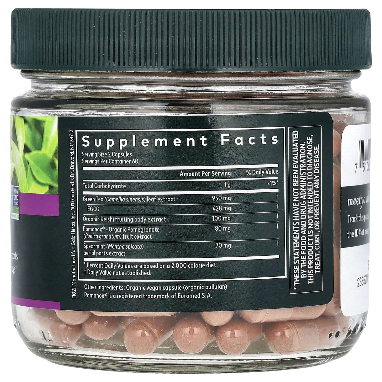 Gaia Herbs, Infinity Glow, средство для поддержки кожи для женщин, 120 веганских капсул