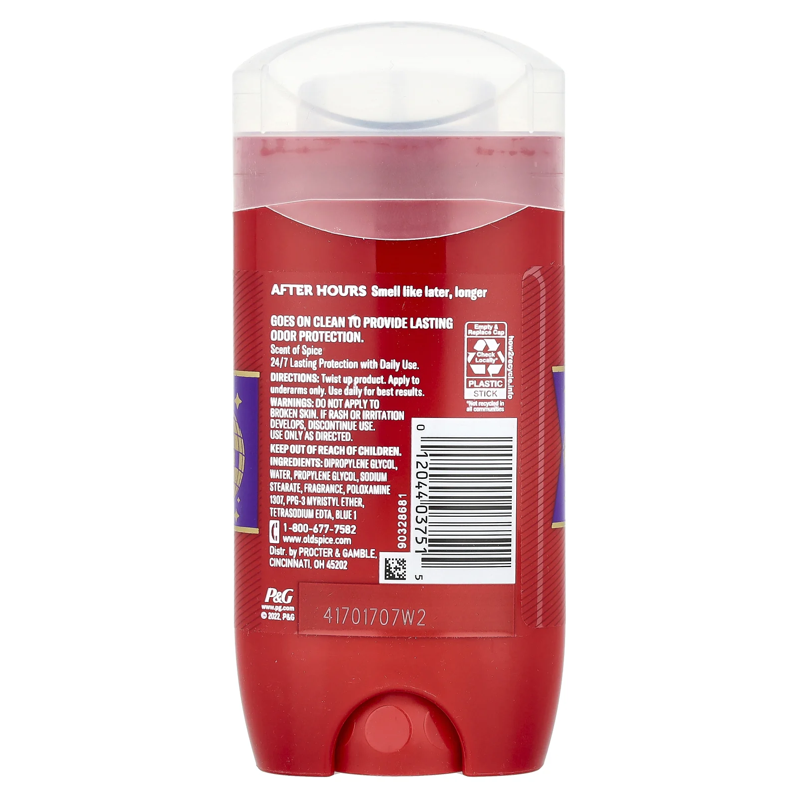 Old Spice, Дезодорант для нерабочих часов, со специями, 85 г (3 унции)