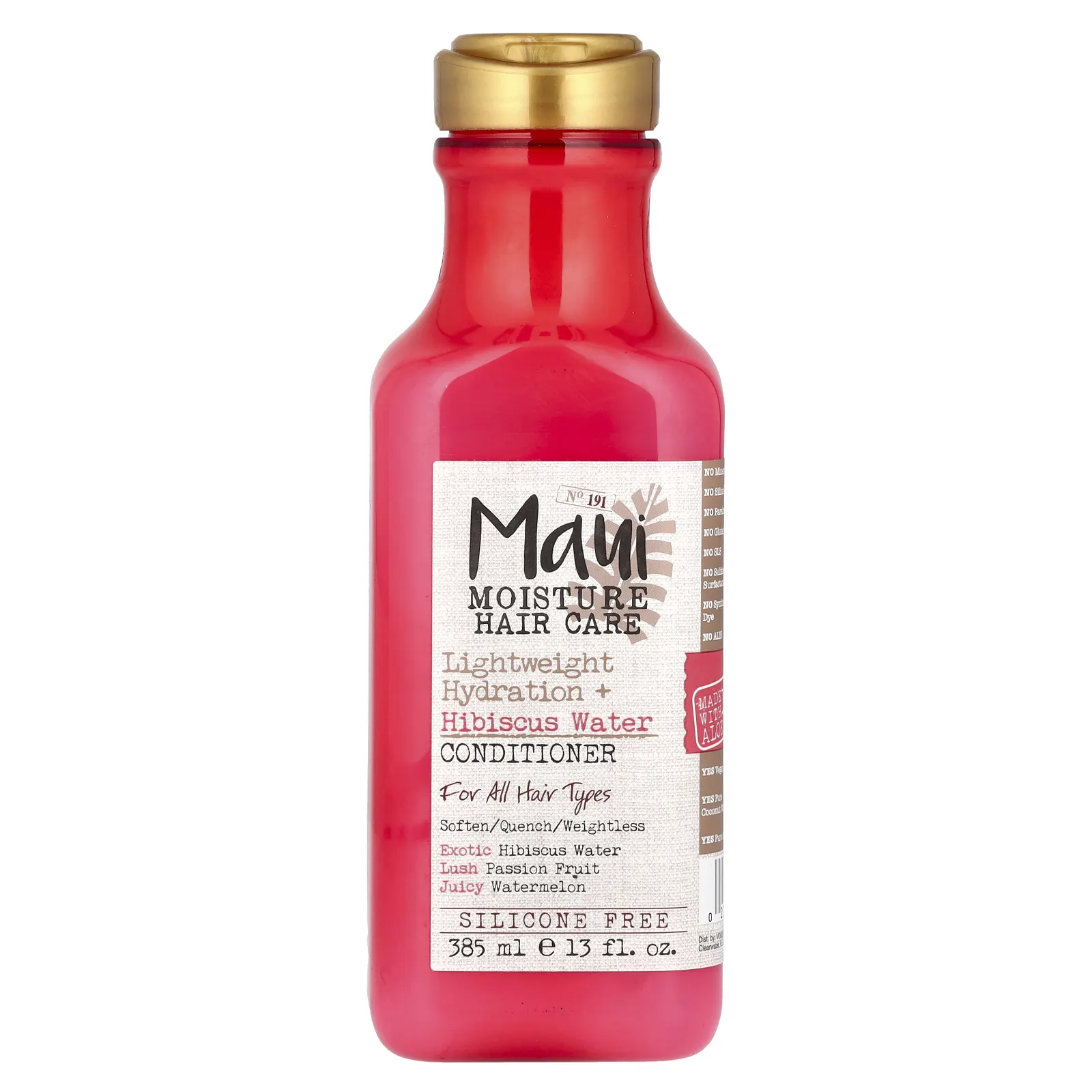 Maui Moisture, Hair Care, легкое увлажнение + кондиционер из воды из гибискуса, для всех типов волос, 385 мл (13 жидк. Унций)