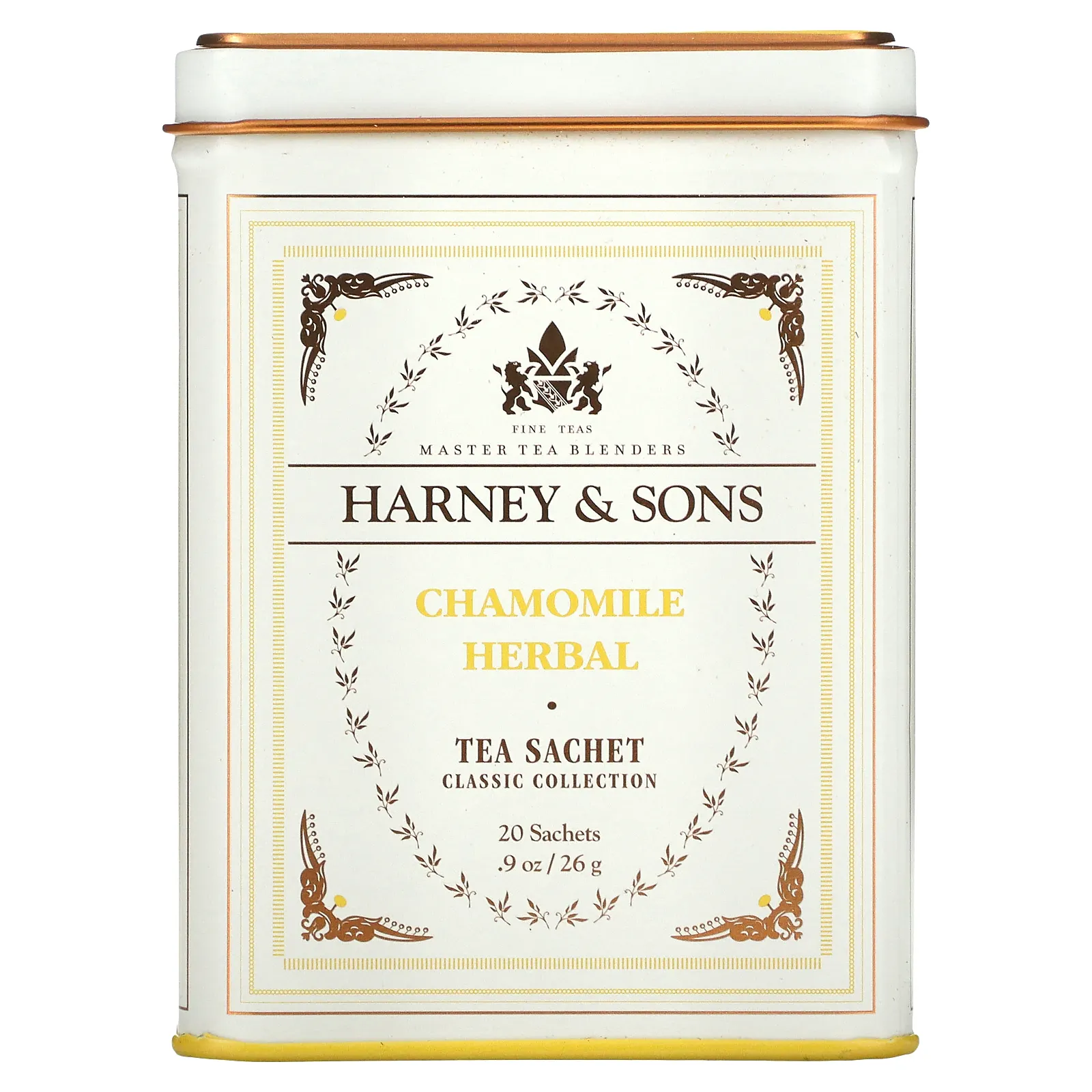 Harney & Sons, Качественные сорта чая, ромашковый травяной чай, 20 саше, 26 г (0,9 унции)