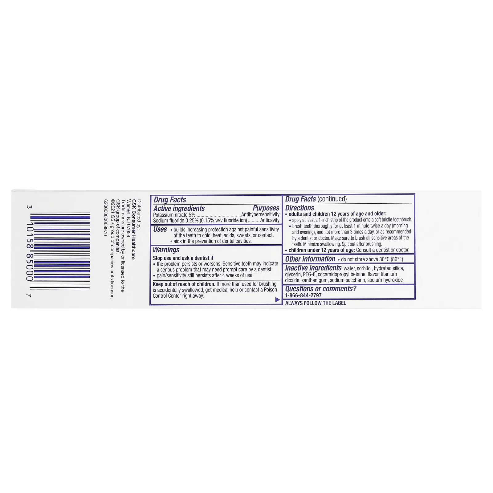 Sensodyne, ProNamel, отбеливающая зубная паста, альпийский бриз, 113 г (4 унции)