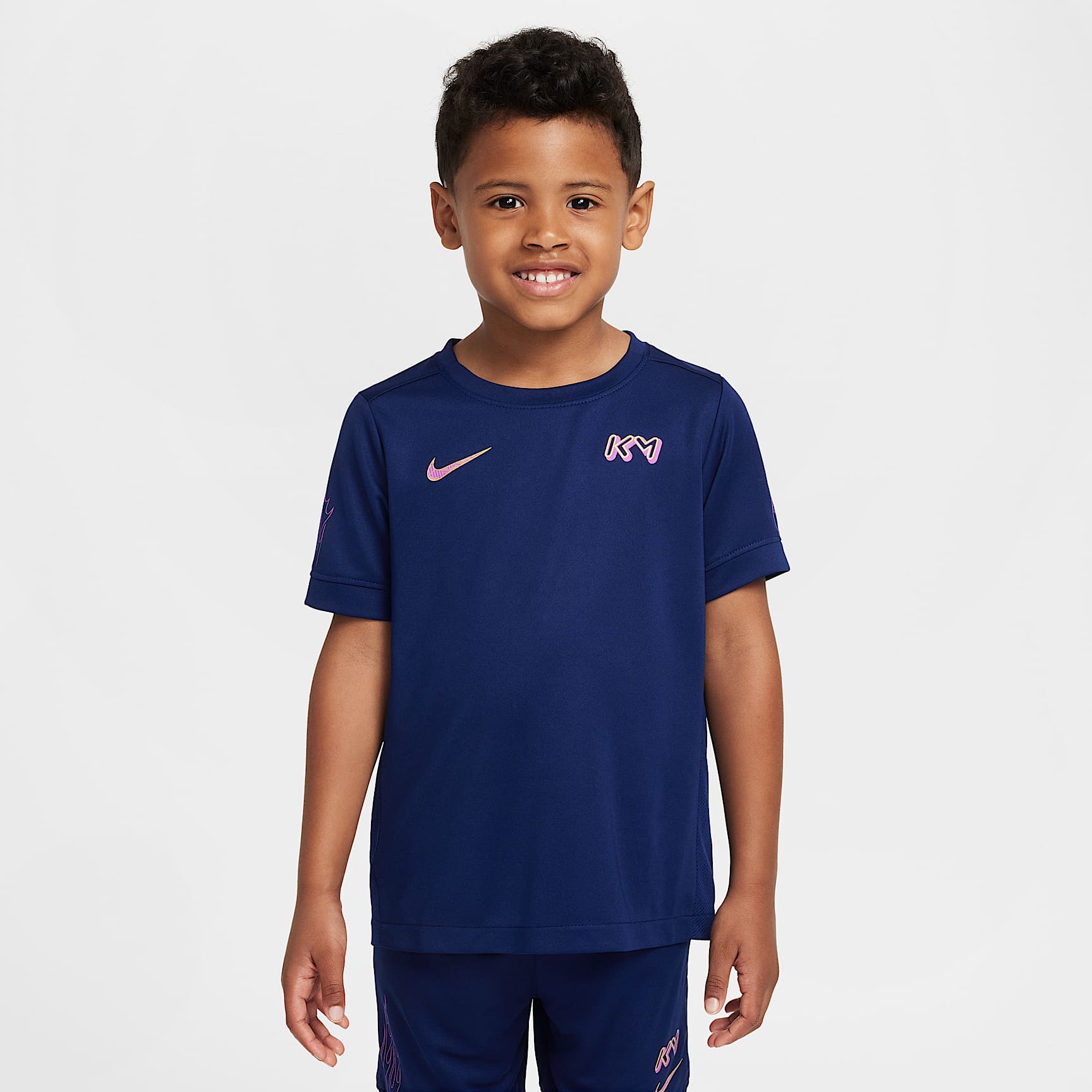 Nike Dri-FIT Kylian Mbappé Little Kids' ACD25 Short Sleeve Top and Shorts Set