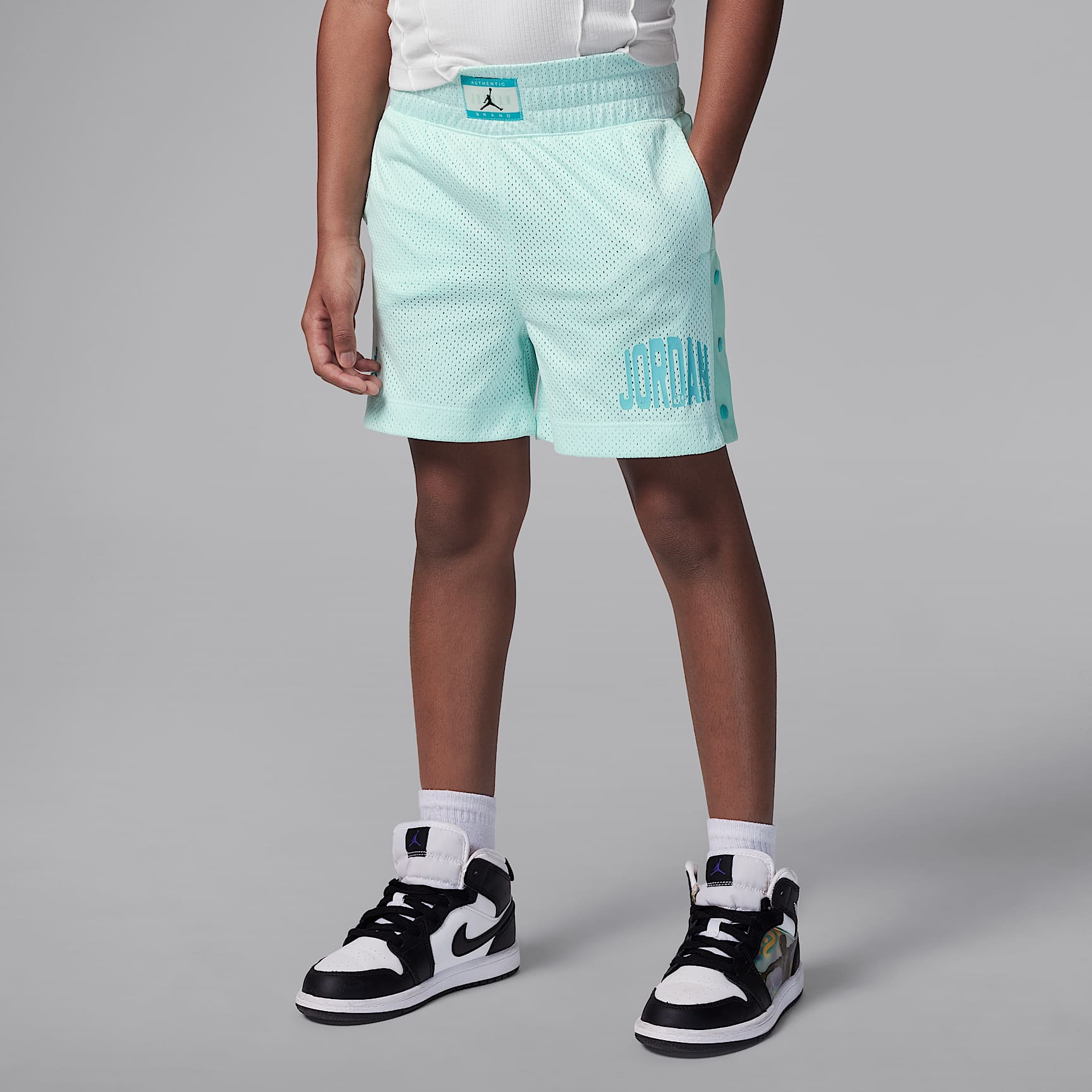 Jordan Dri-FIT Training Camp Big Kids' Jumpman Mesh Shorts