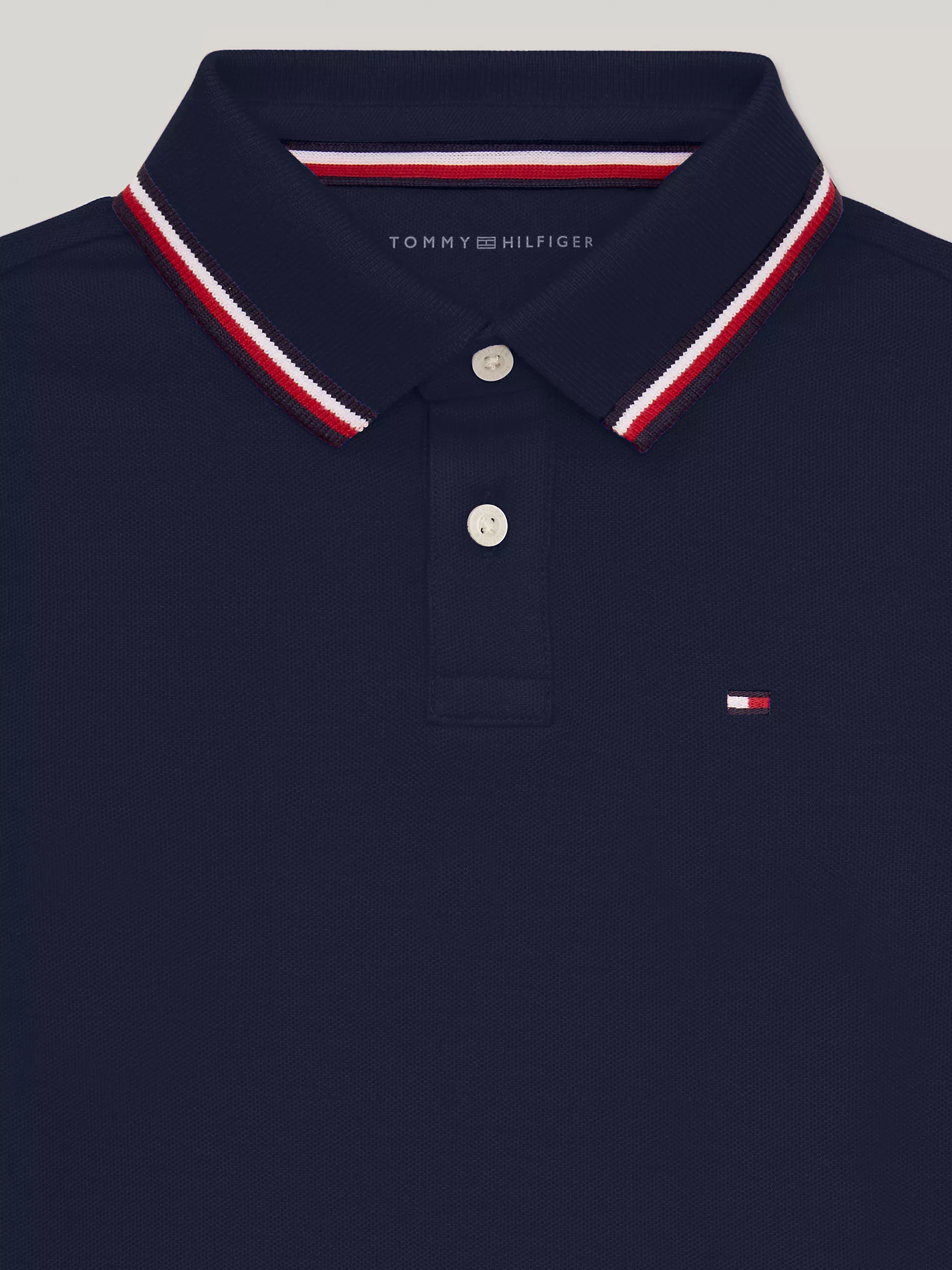 Рубашка-поло для мальчиков Tommy Hilfiger, Детское влагоотводящее поло Tommy с длинным рукавом