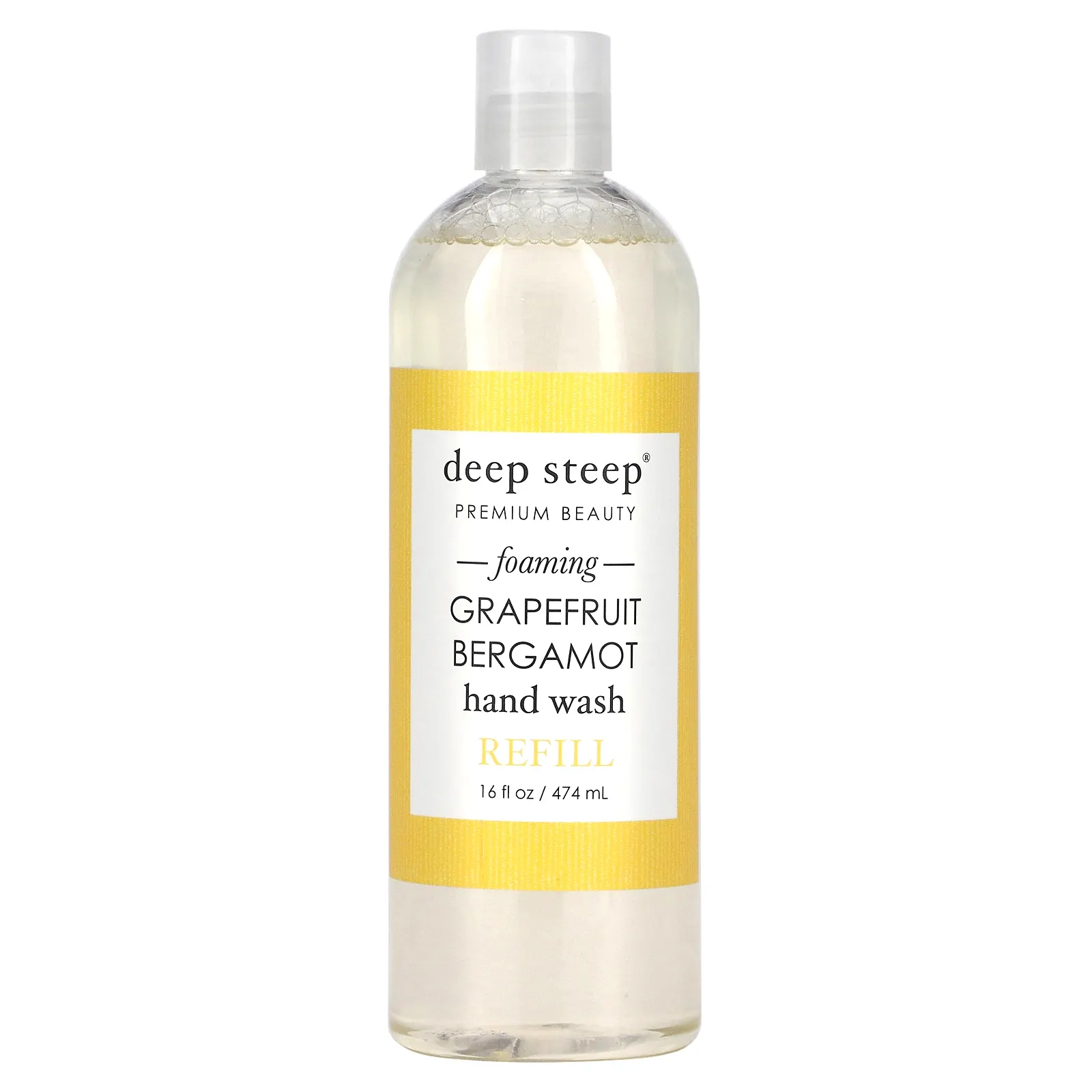 Deep Steep, Пенка для мытья рук, грейпфрут и бергамот, 474 мл (16 жидк. Унций)