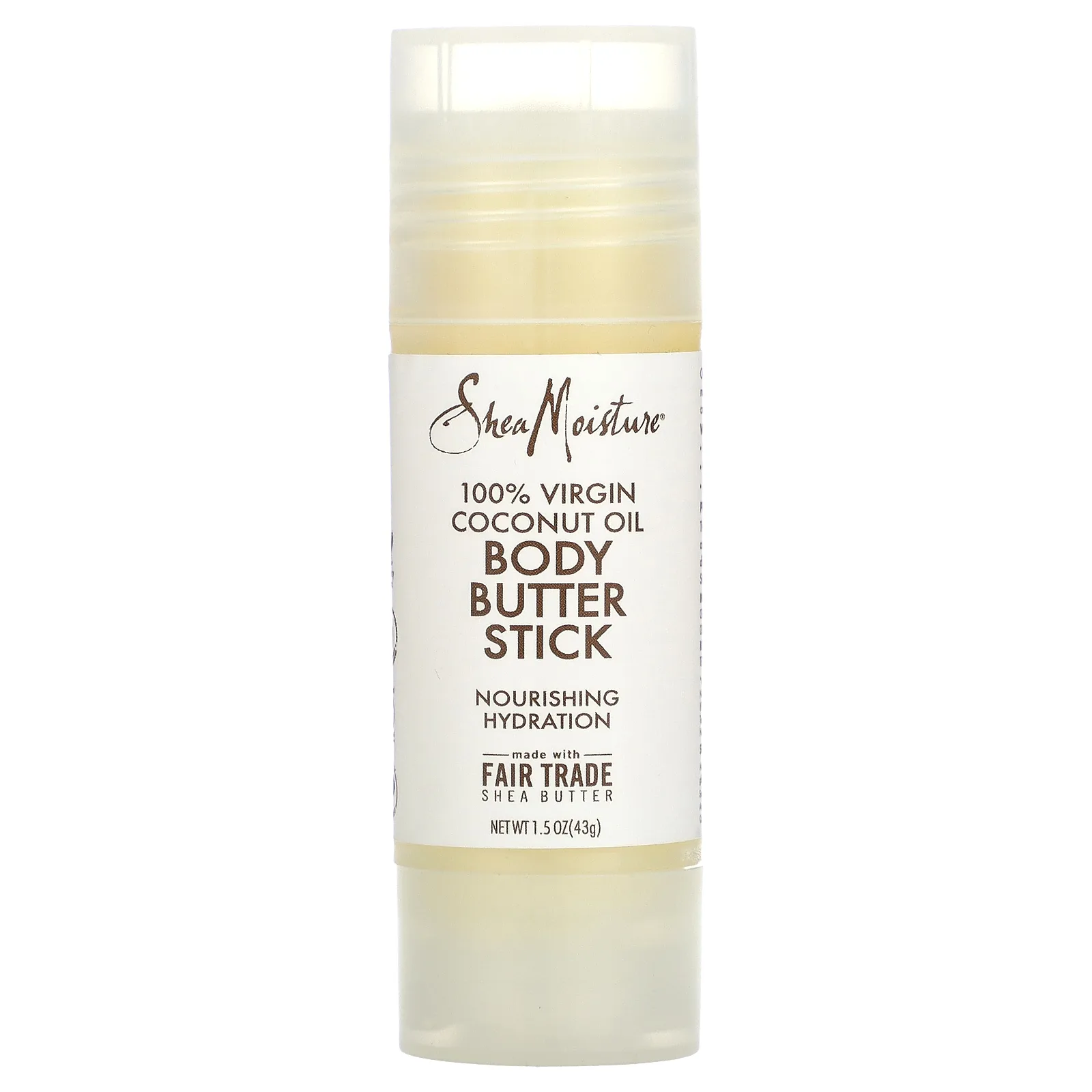 SheaMoisture, Масло-стик для тела, 100% кокосовое масло первого отжима, 43 г (1,5 унции)