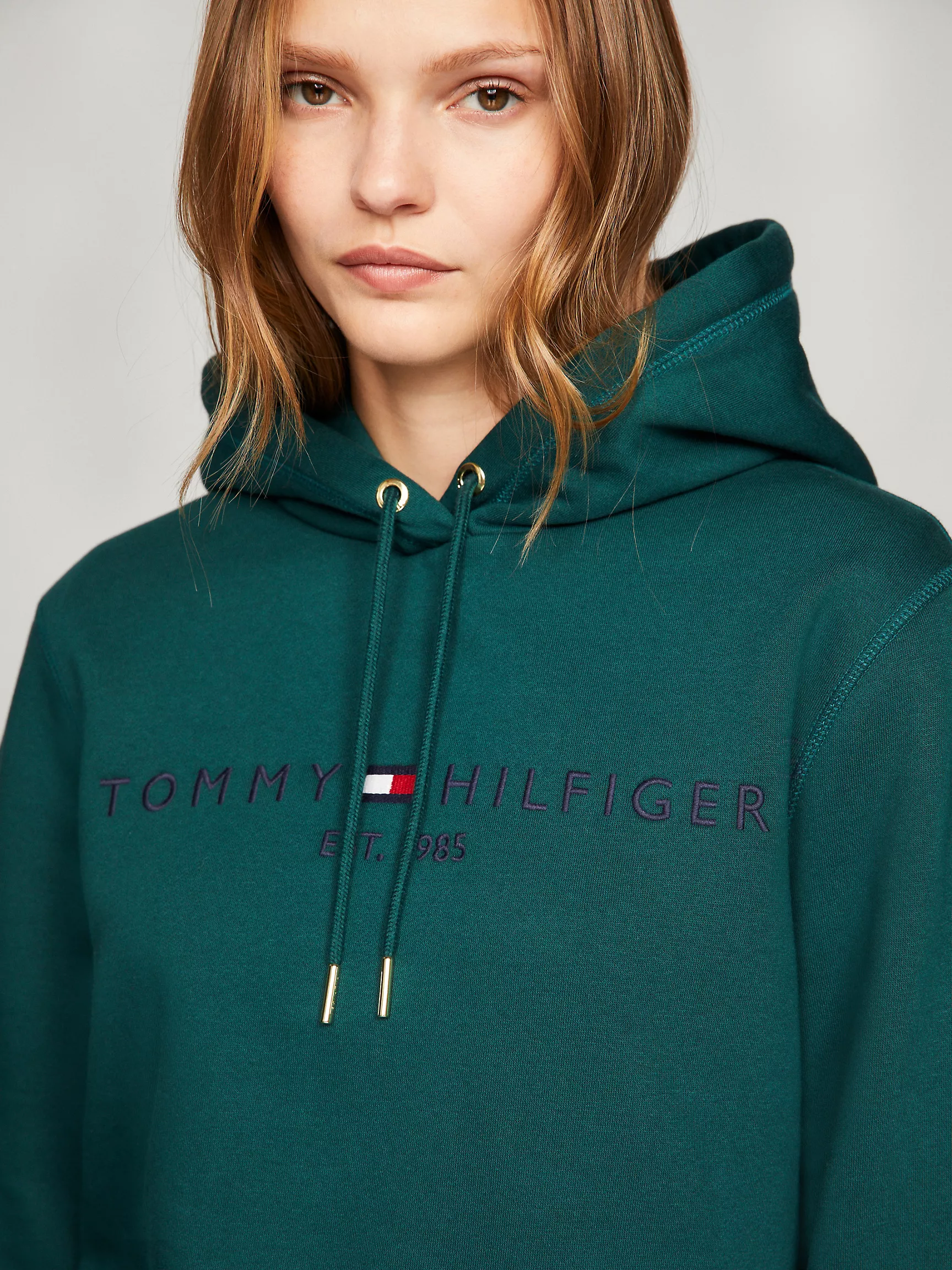 Женское худи Tommy Hilfiger, Худи с вышитым логотипом Tommy