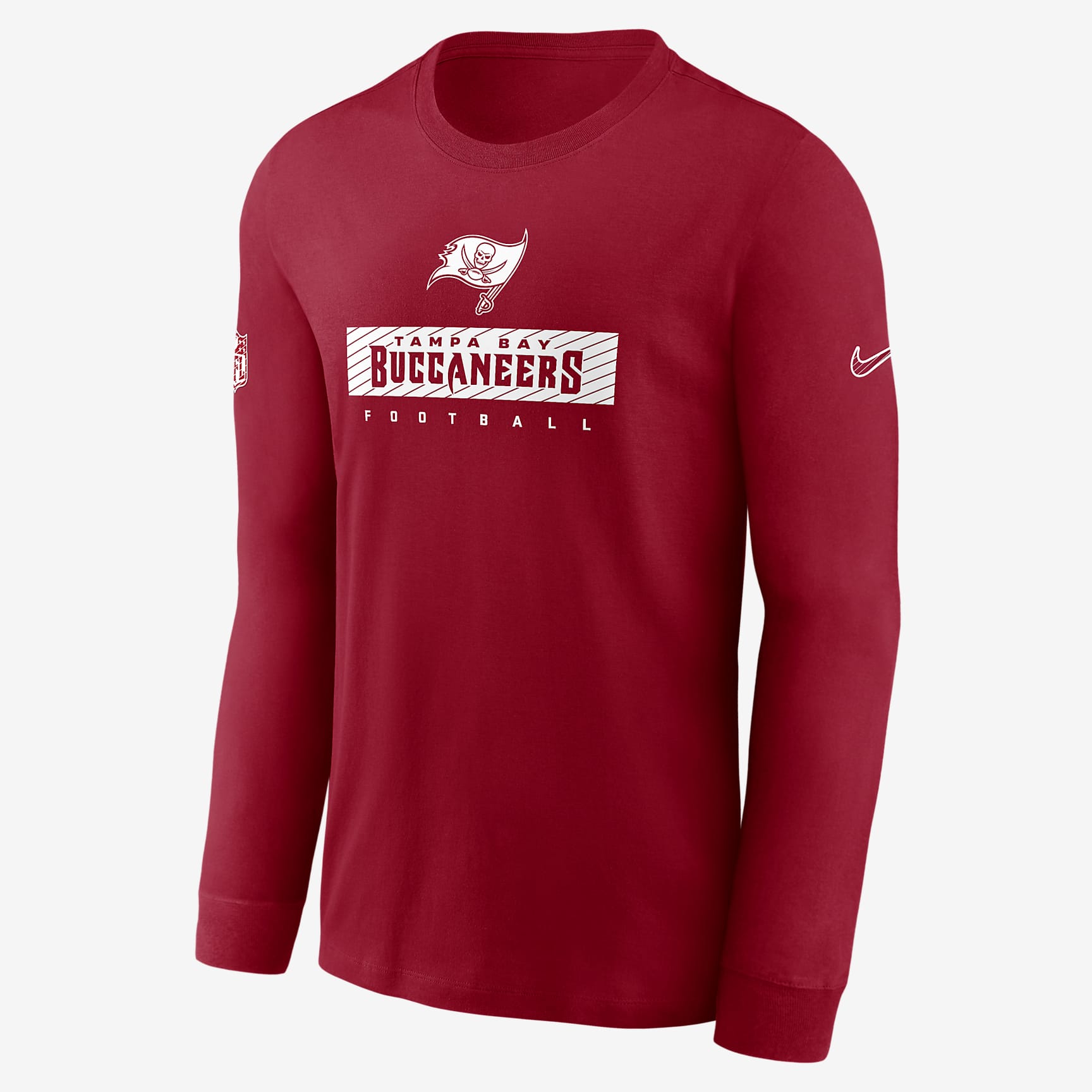 Tampa Bay Buccaneers Sideline Team Issue Men's Nike Dri-FIT NFL Long-Sleeve T-Shirt