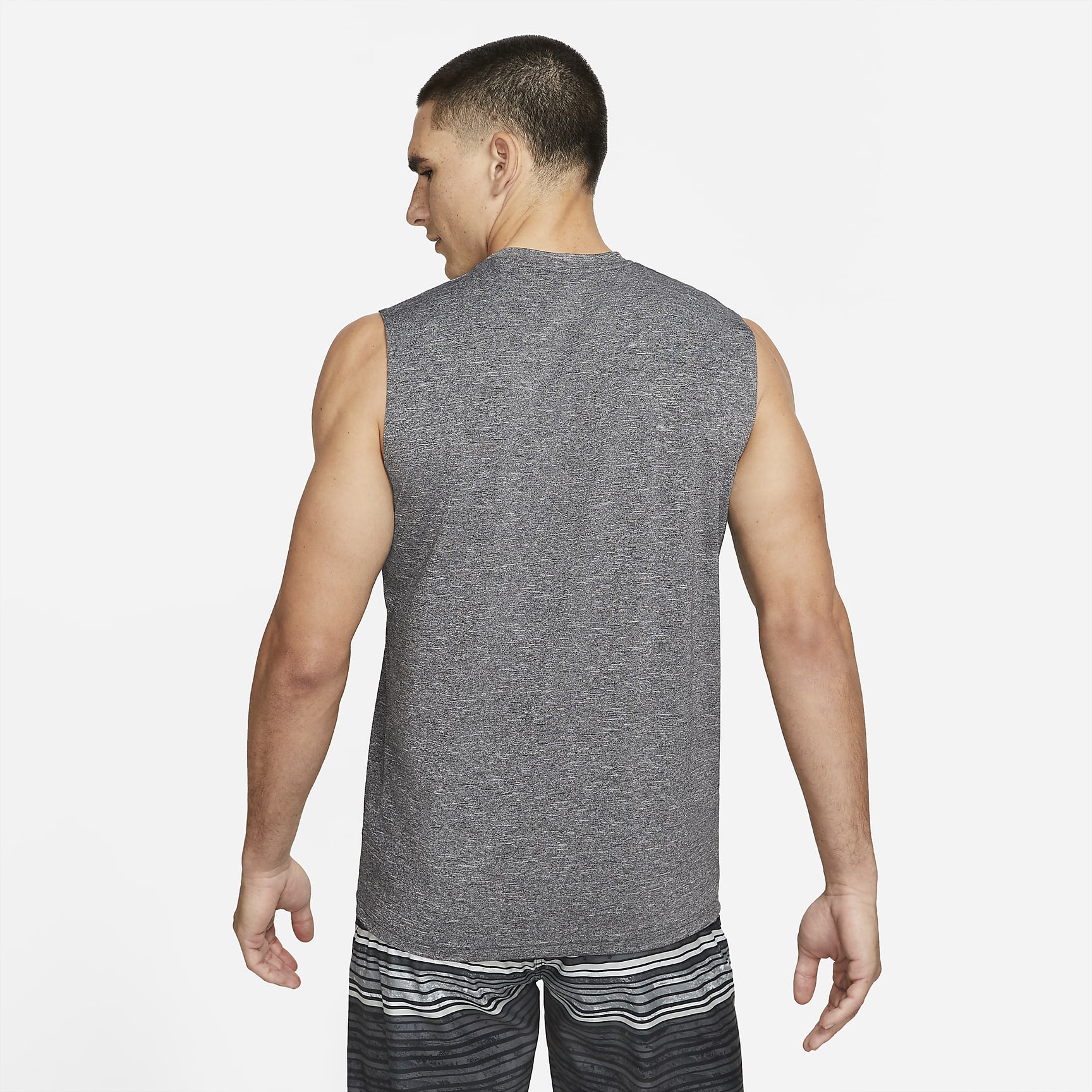 Nike Men's Heathered Sleeveless Hydroguard Swim Shirt