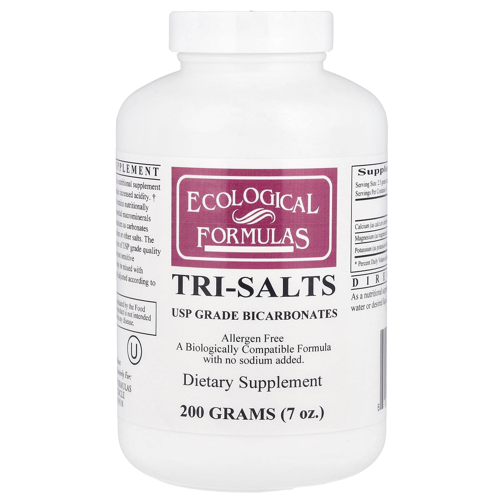 Ecological Formulas, Tri-Salts, 200 г (7 унций)