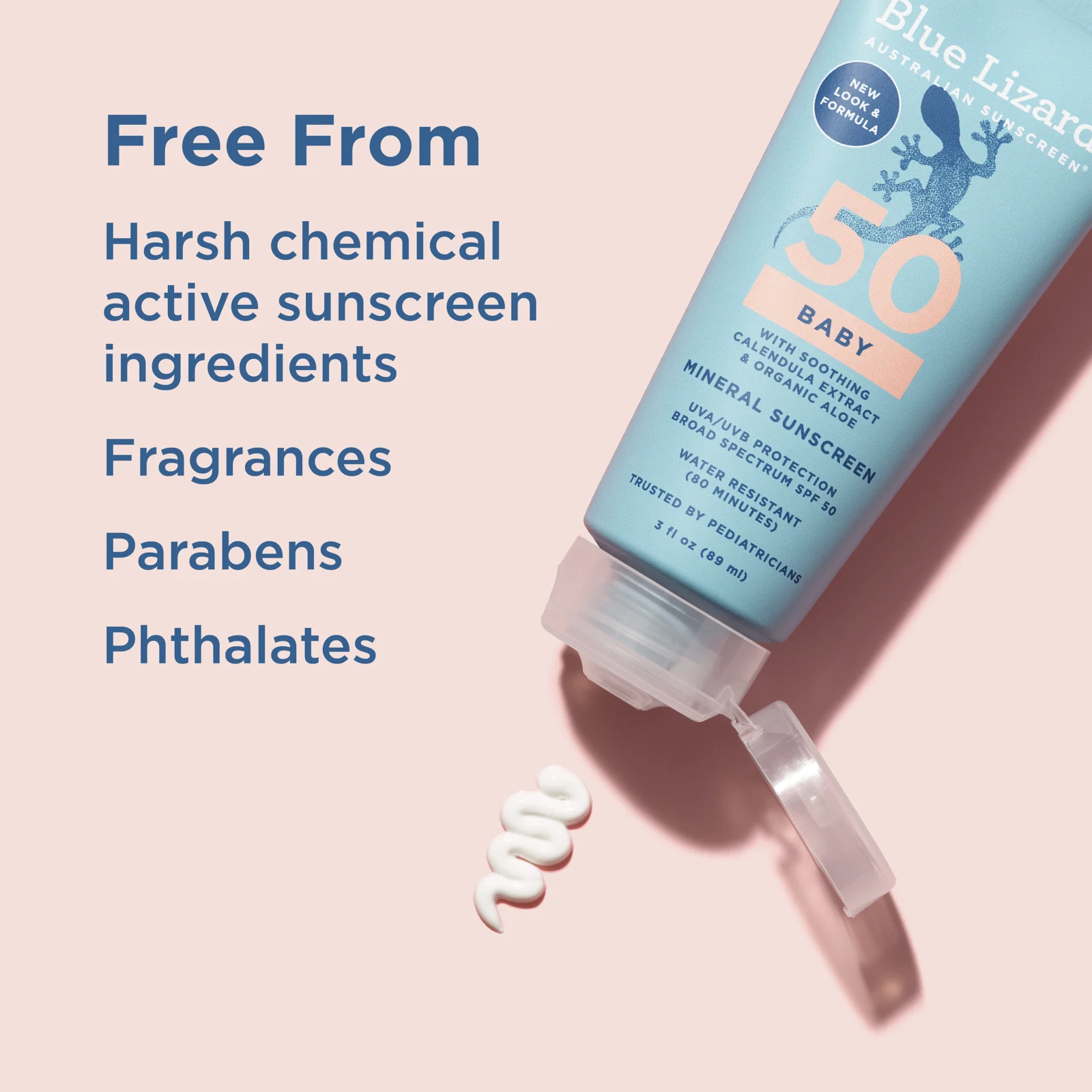 Blue Lizard Australian Sunscreen, детское минеральное солнцезащитное средство, SPF 50, 89 мл (3 жидк. унции)