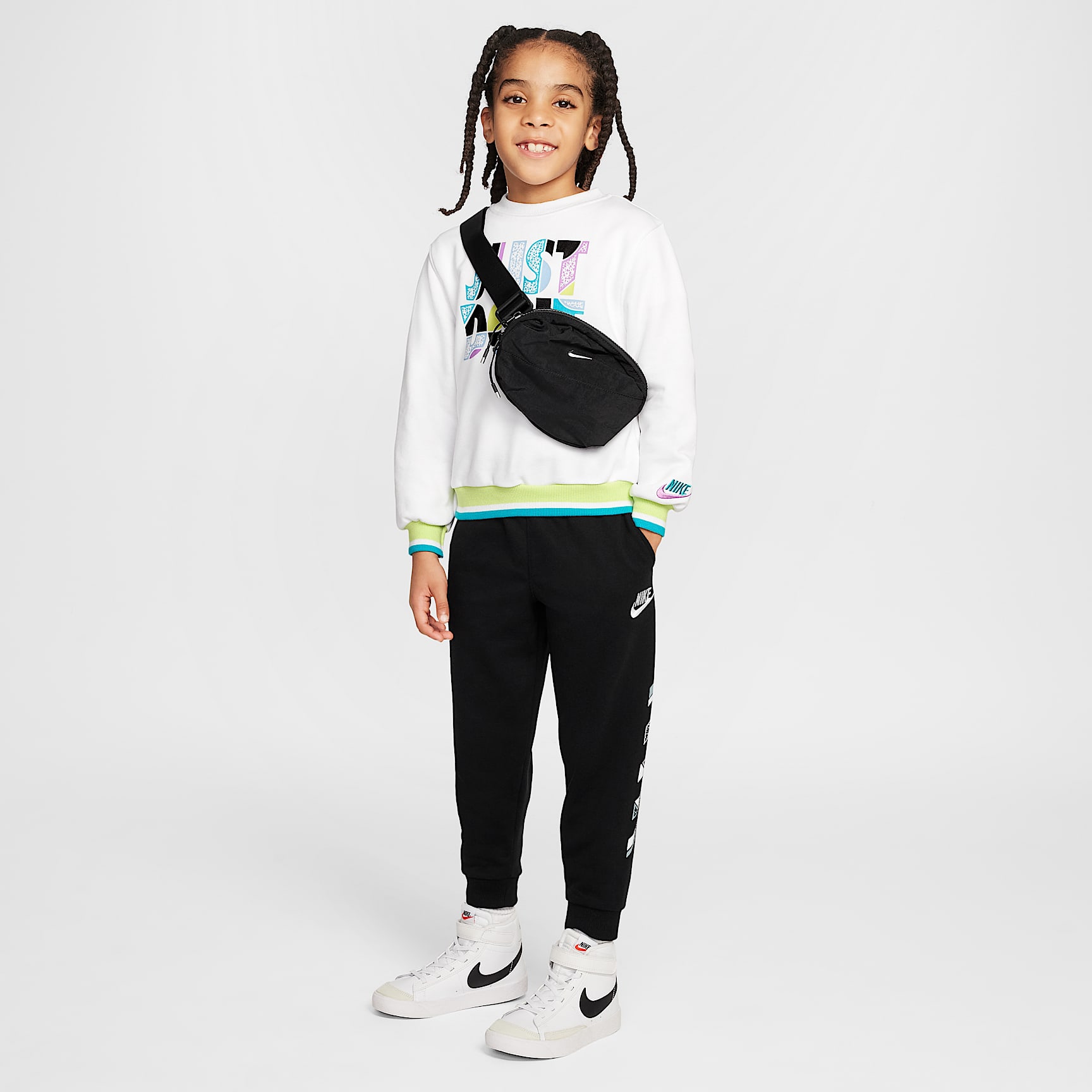 Nike Sportswear "Outside the Lines" Little Kids' French Terry Pants
