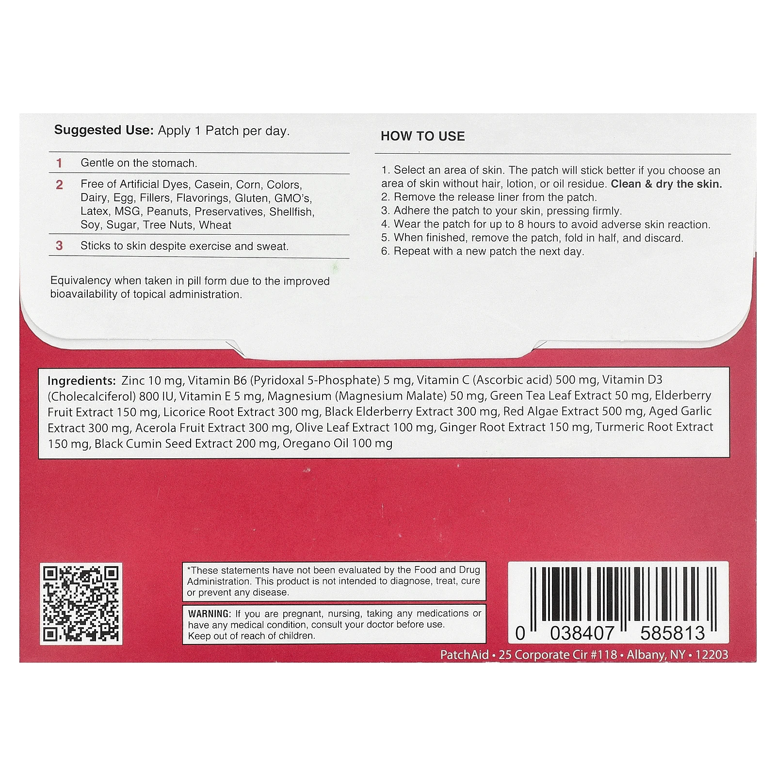 PatchAid, патч для защиты иммунитета, 30 шт.