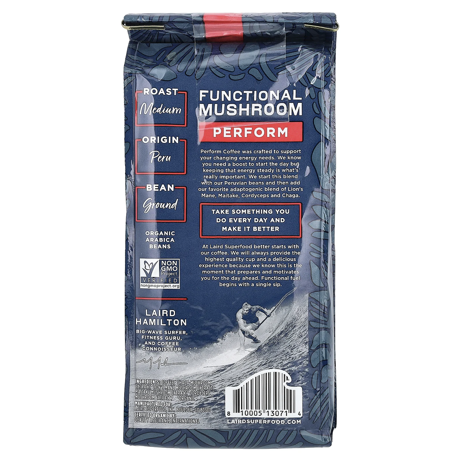 Laird Superfood, грибной кофе, молотый, средней обжарки, 340 г (12 унций)