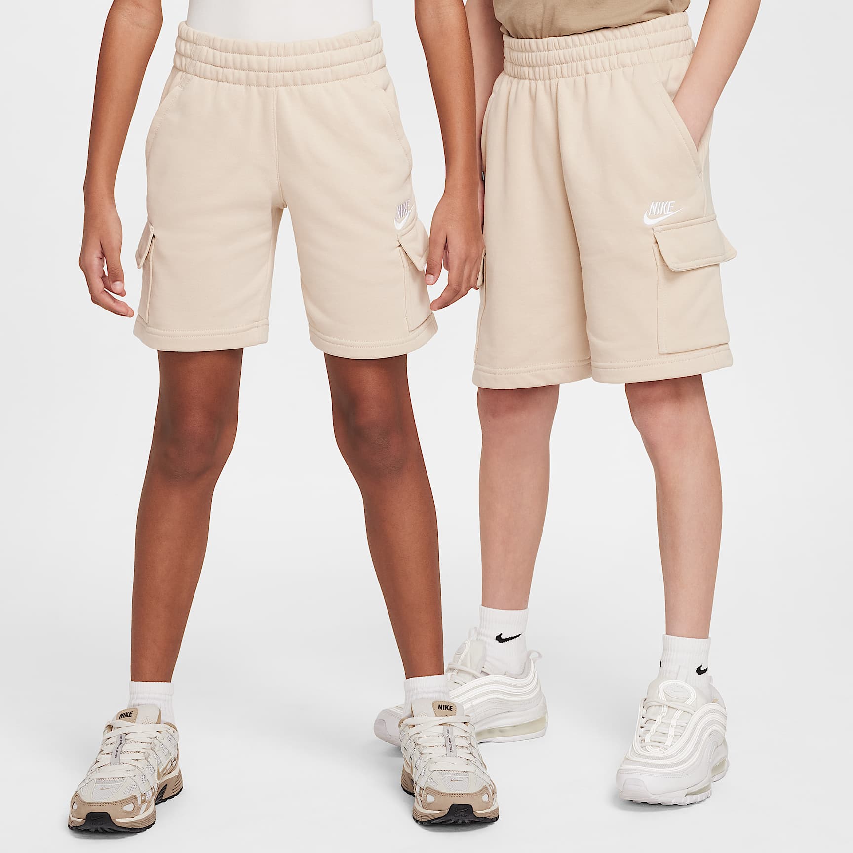 Nike Sportswear Club Big Kids' French Terry Cargo Shorts