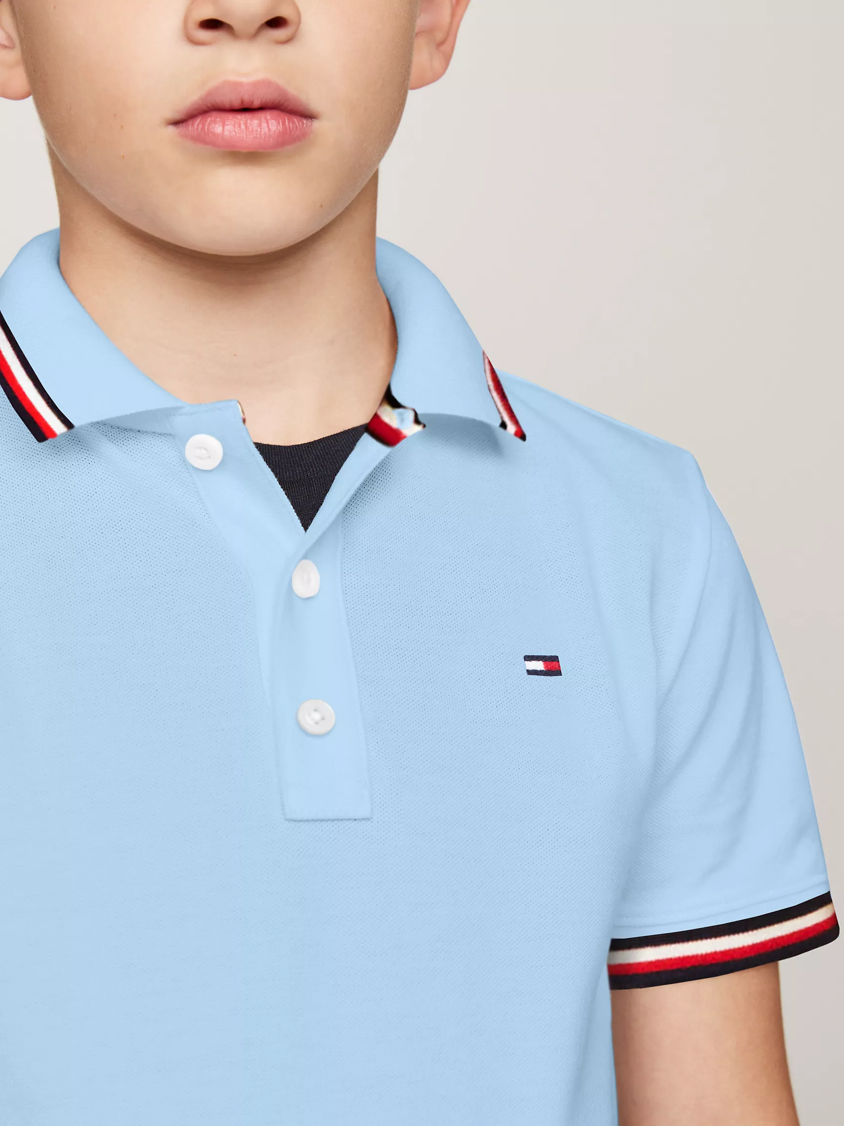 Рубашка-поло для мальчиков Tommy Hilfiger, Детское поло с коротким рукавом и влагоотводящей технологией Tommy