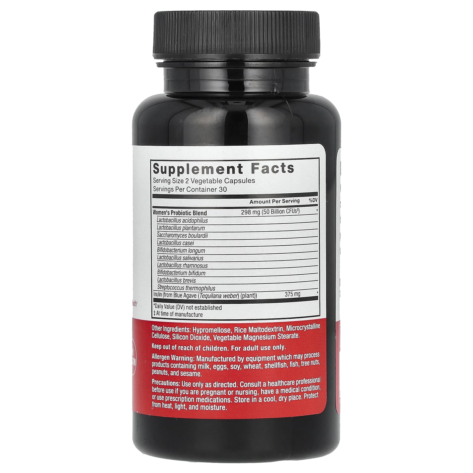 Force Factor, Пробиотик для женщин, 50 млрд КОЕ, 60 растительных капсул (25 млрд КОЕ на капсулу)