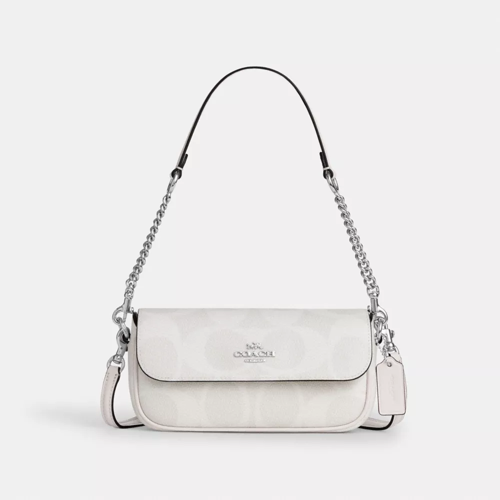 Сумка COACH Hailey Flap Bag In Signature Canvas