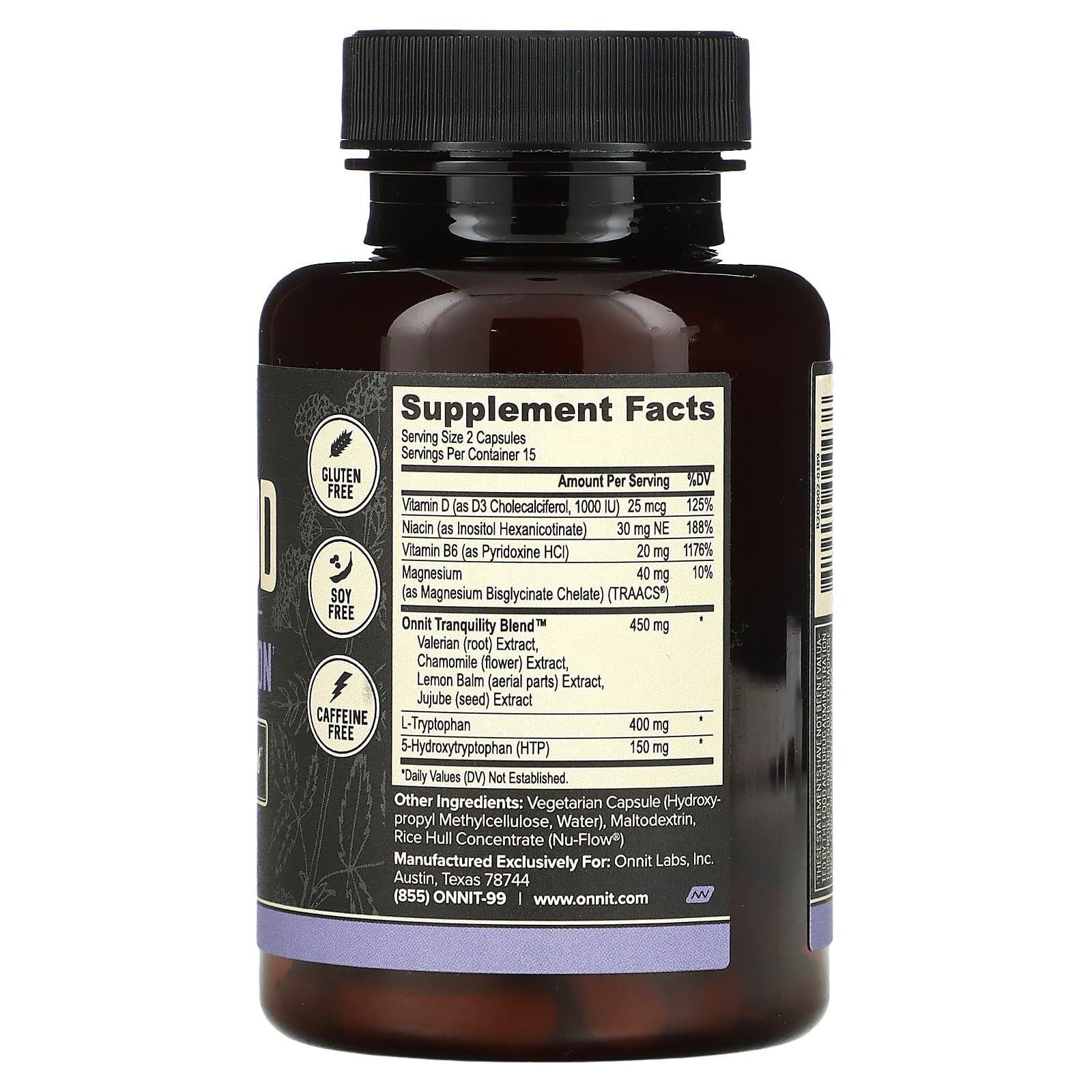 Onnit,  Новое настроение , настроение и релаксация, 30 капсул